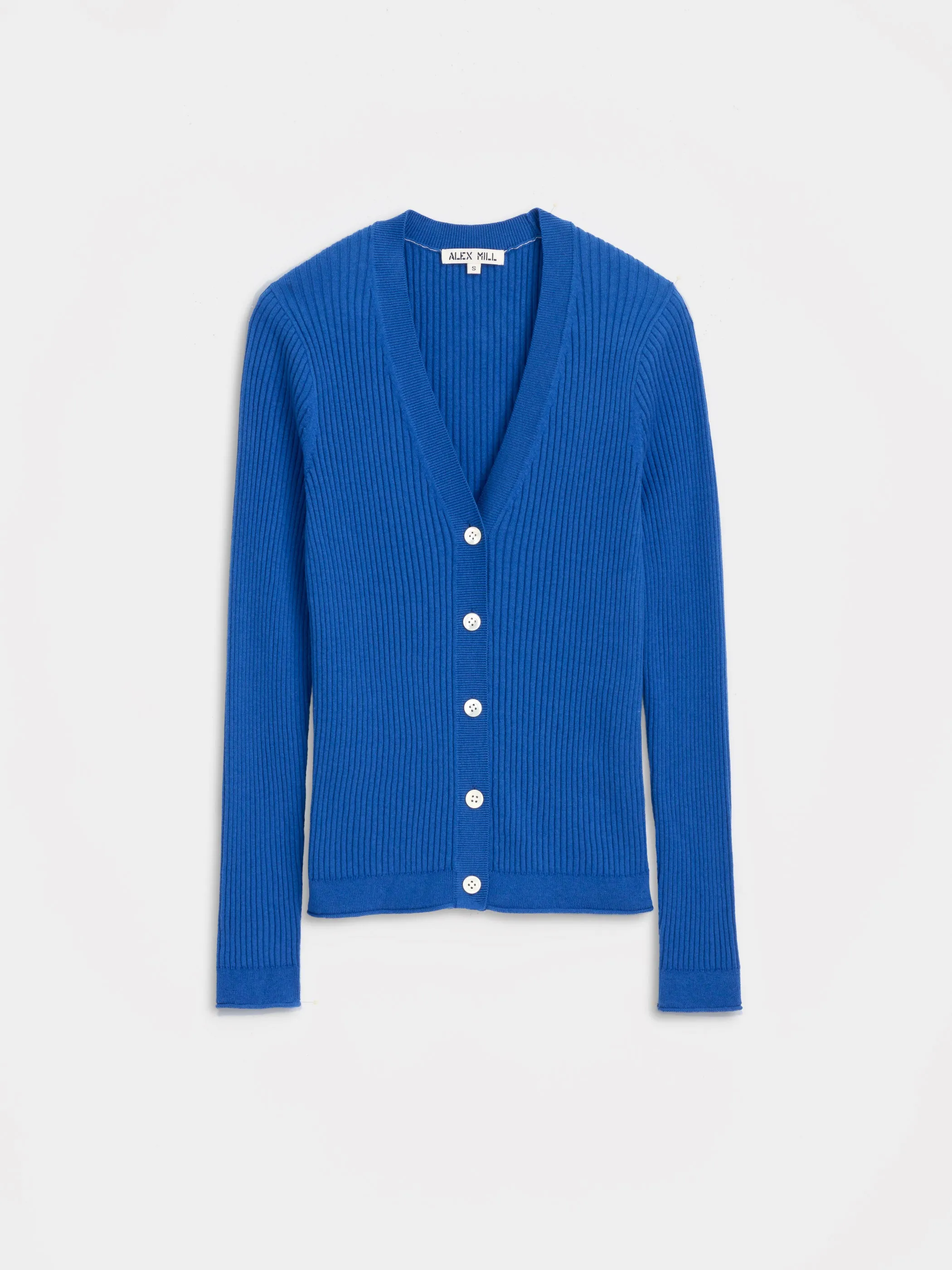 V-Neck Ribbed Cardigan sold by Alex Mill