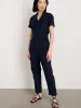 Short Sleeve Standard Zip Jumpsuit in Washed Twill sold by Alex Mill