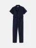 Short Sleeve Standard Zip Jumpsuit in Washed Twill sold by Alex Mill