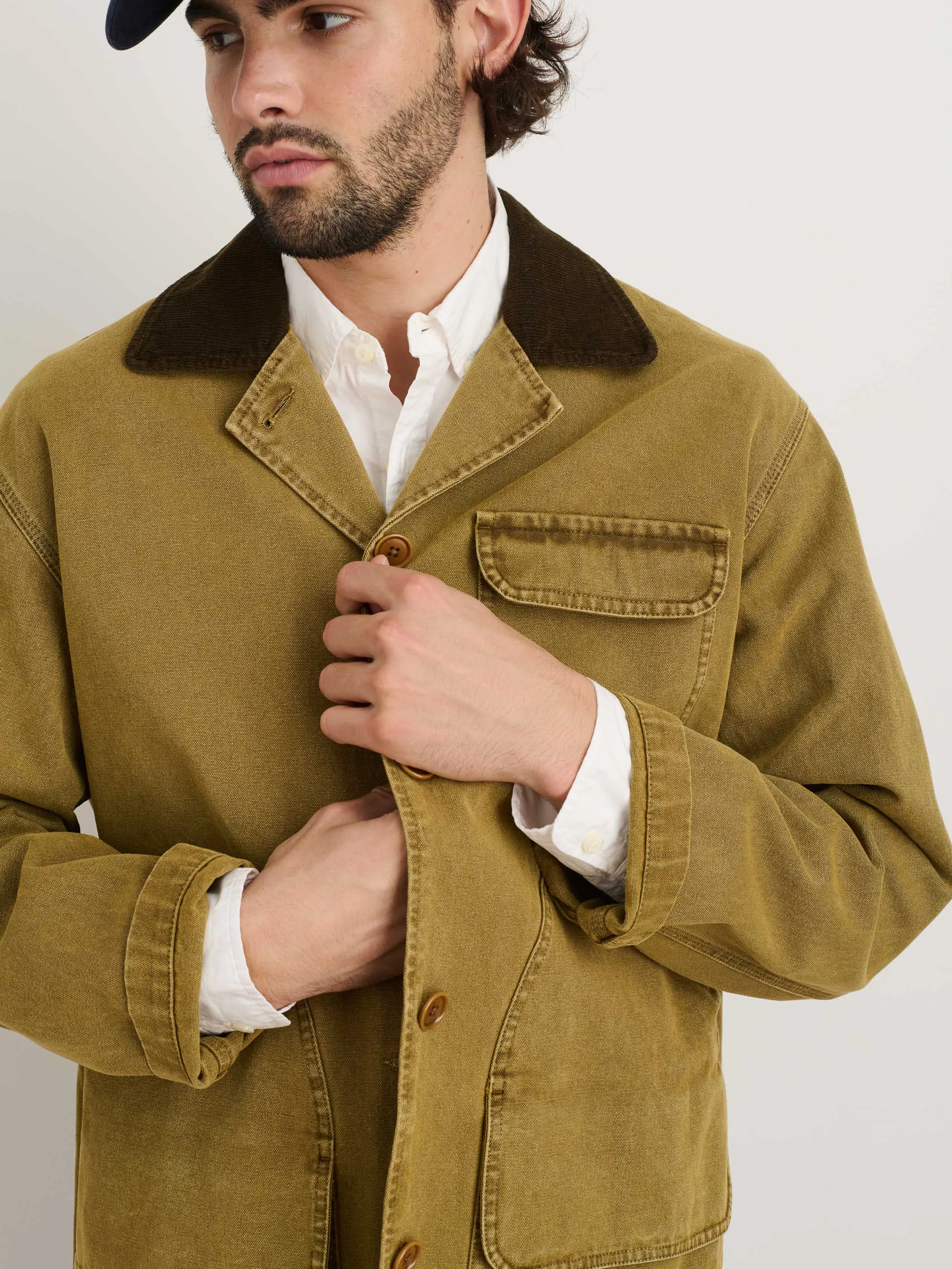 Frontier Jacket In Canvas sold by Alex Mill product image thumbnail 3