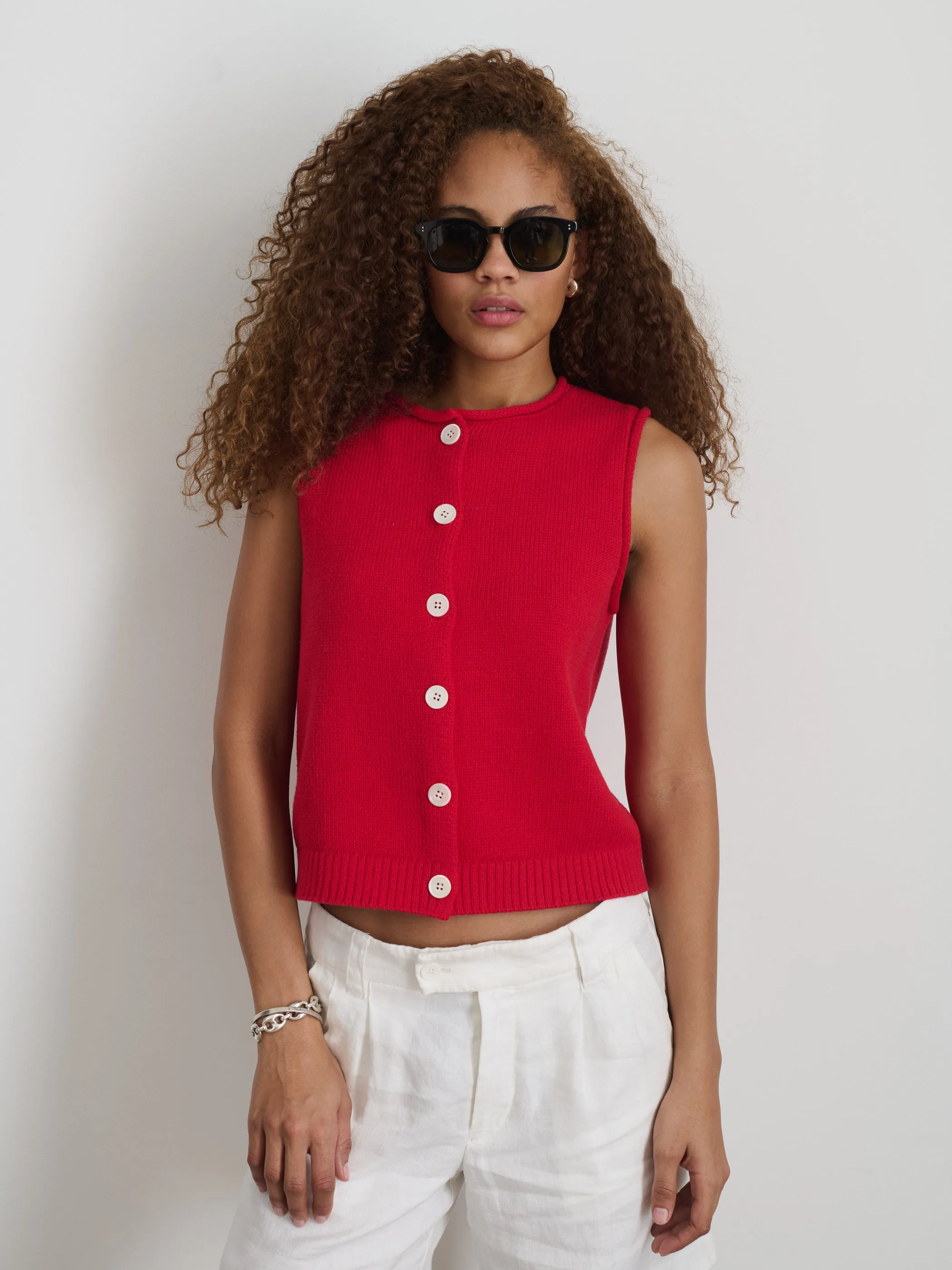 Bridget Vest in Cotton sold by Alex Mill product image thumbnail 3