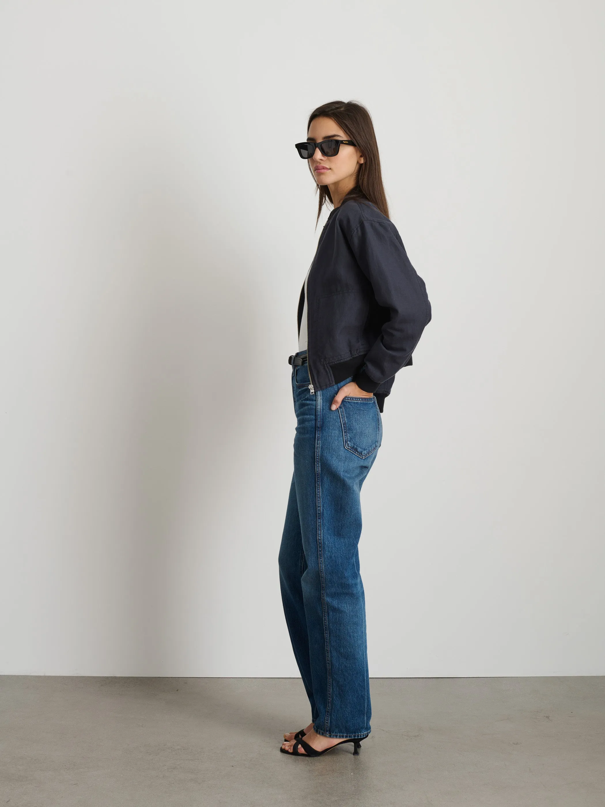 Madeline Cropped Zip Jacket sold by Alex Mill product image thumbnail 4