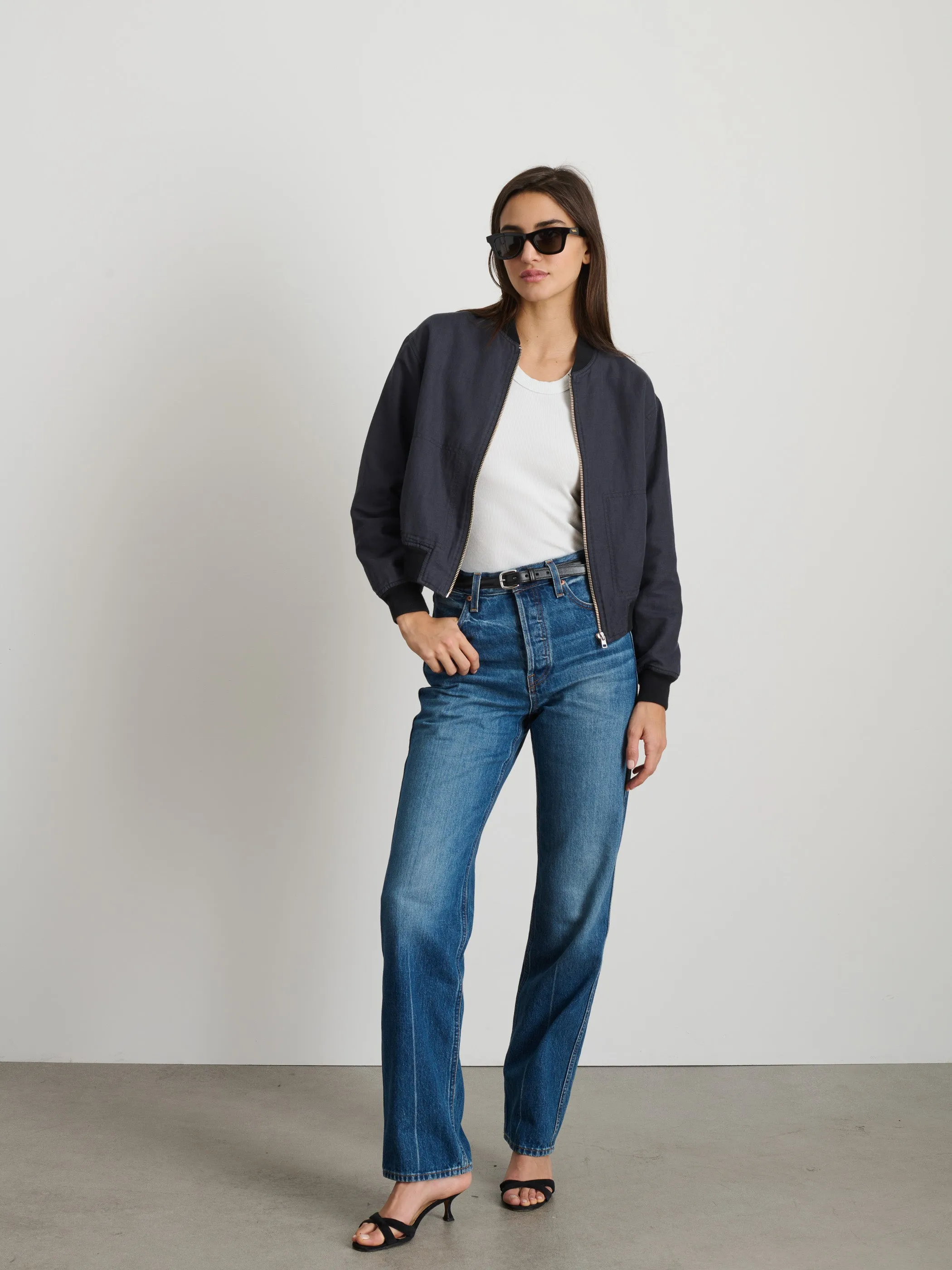 Madeline Cropped Zip Jacket sold by Alex Mill product image thumbnail 3