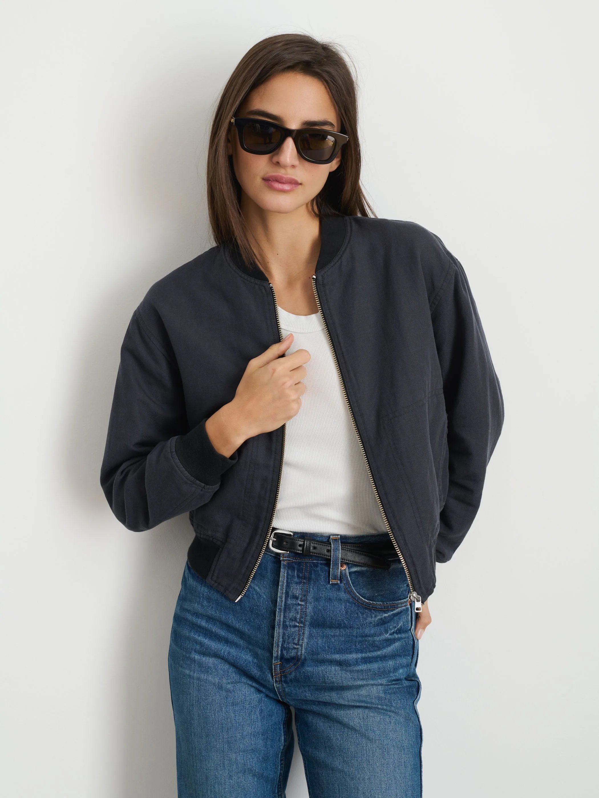 Madeline Cropped Zip Jacket sold by Alex Mill product image thumbnail 2