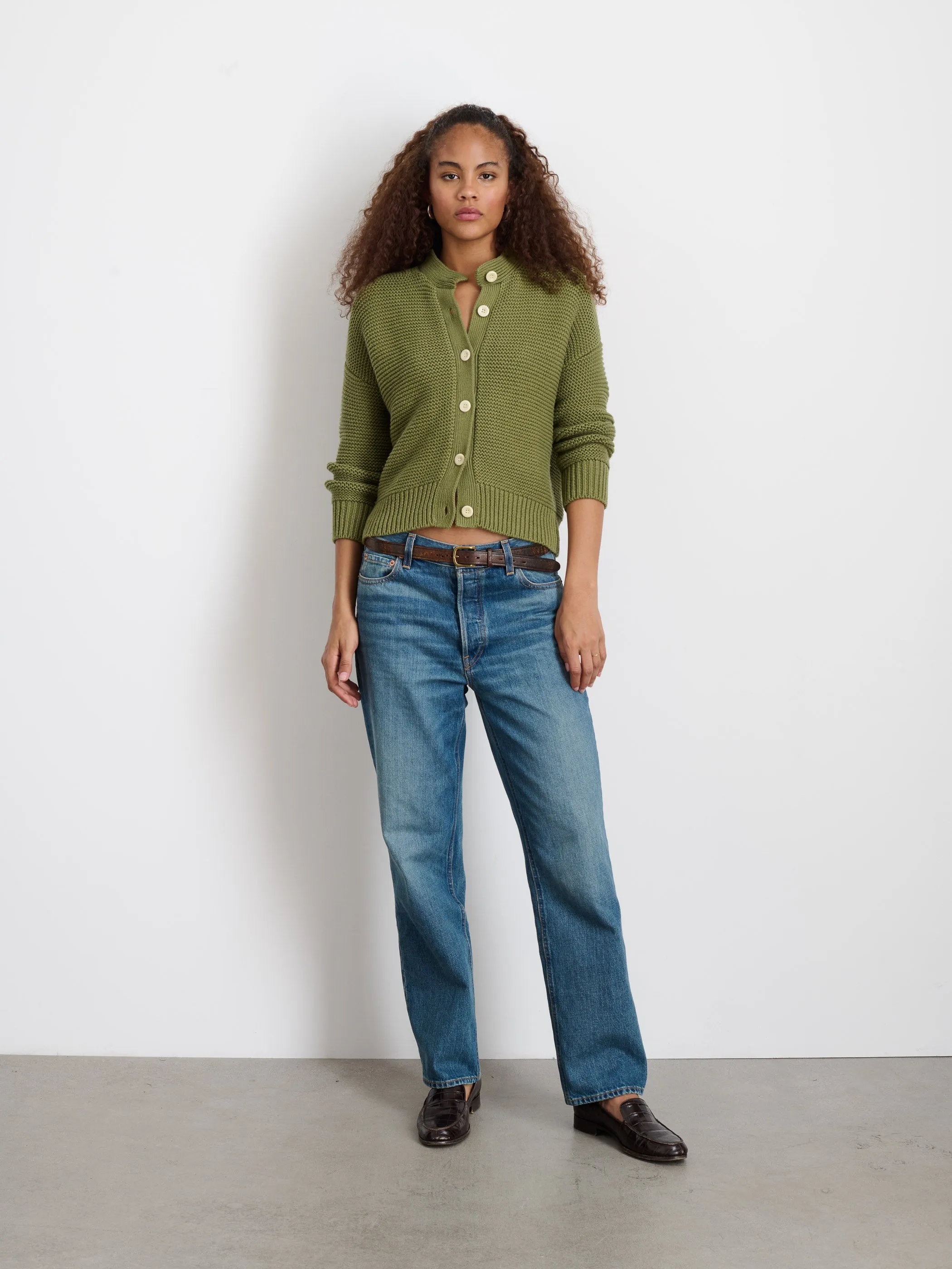 Nico Cardigan In Cotton sold by Alex Mill product image thumbnail 3