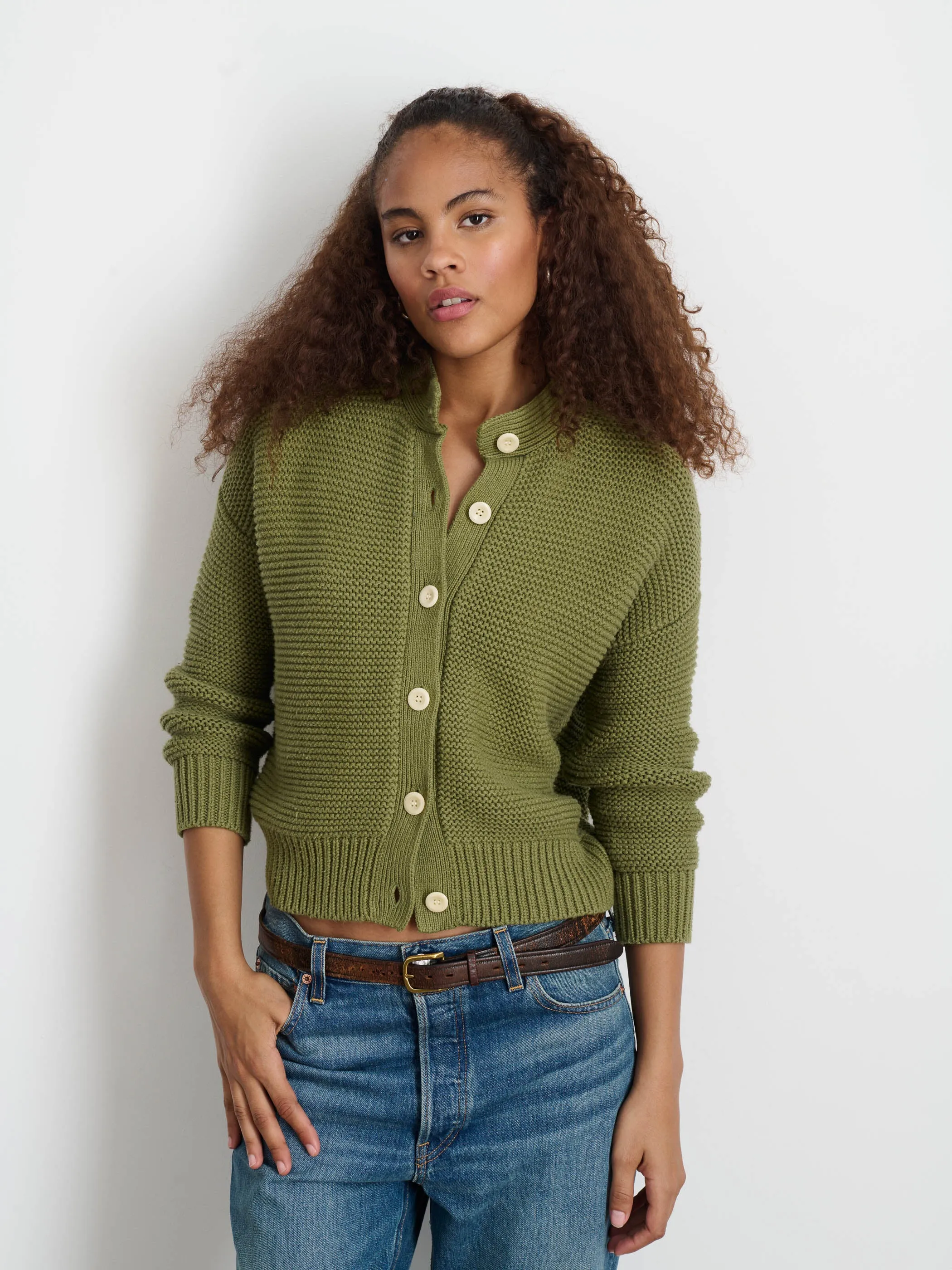 Nico Cardigan In Cotton sold by Alex Mill product image thumbnail 2