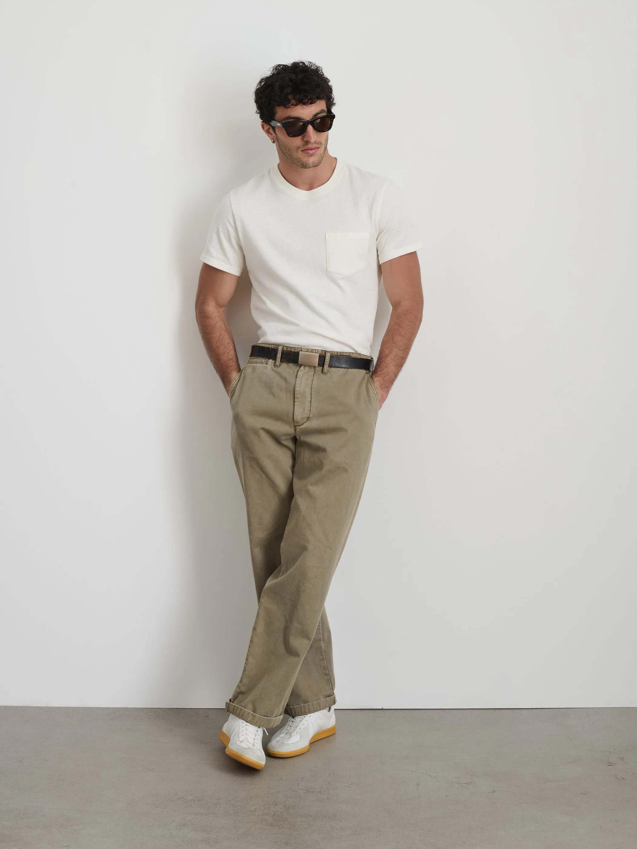 Straight Leg Pant in Vintage Washed Chino sold by Alex Mill product image thumbnail 2