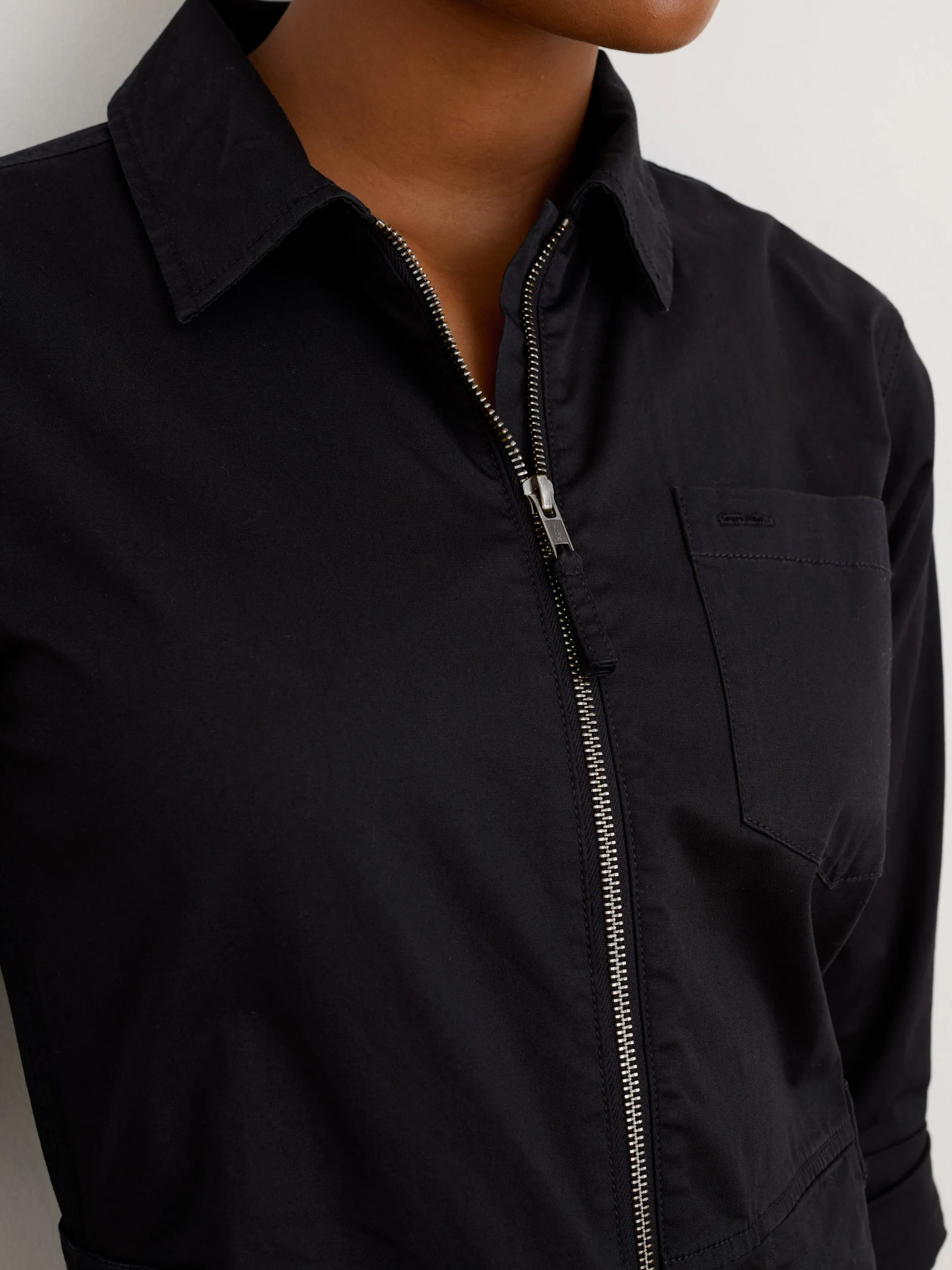 Standard Zip Front Jumpsuit in Cotton Twill sold by Alex Mill product image thumbnail 4