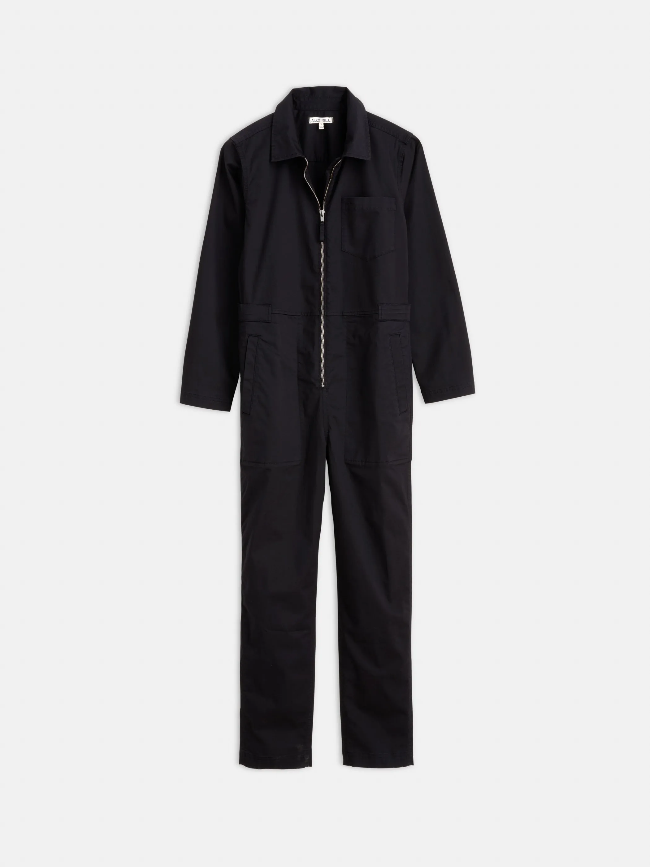 Standard Zip Front Jumpsuit in Cotton Twill sold by Alex Mill