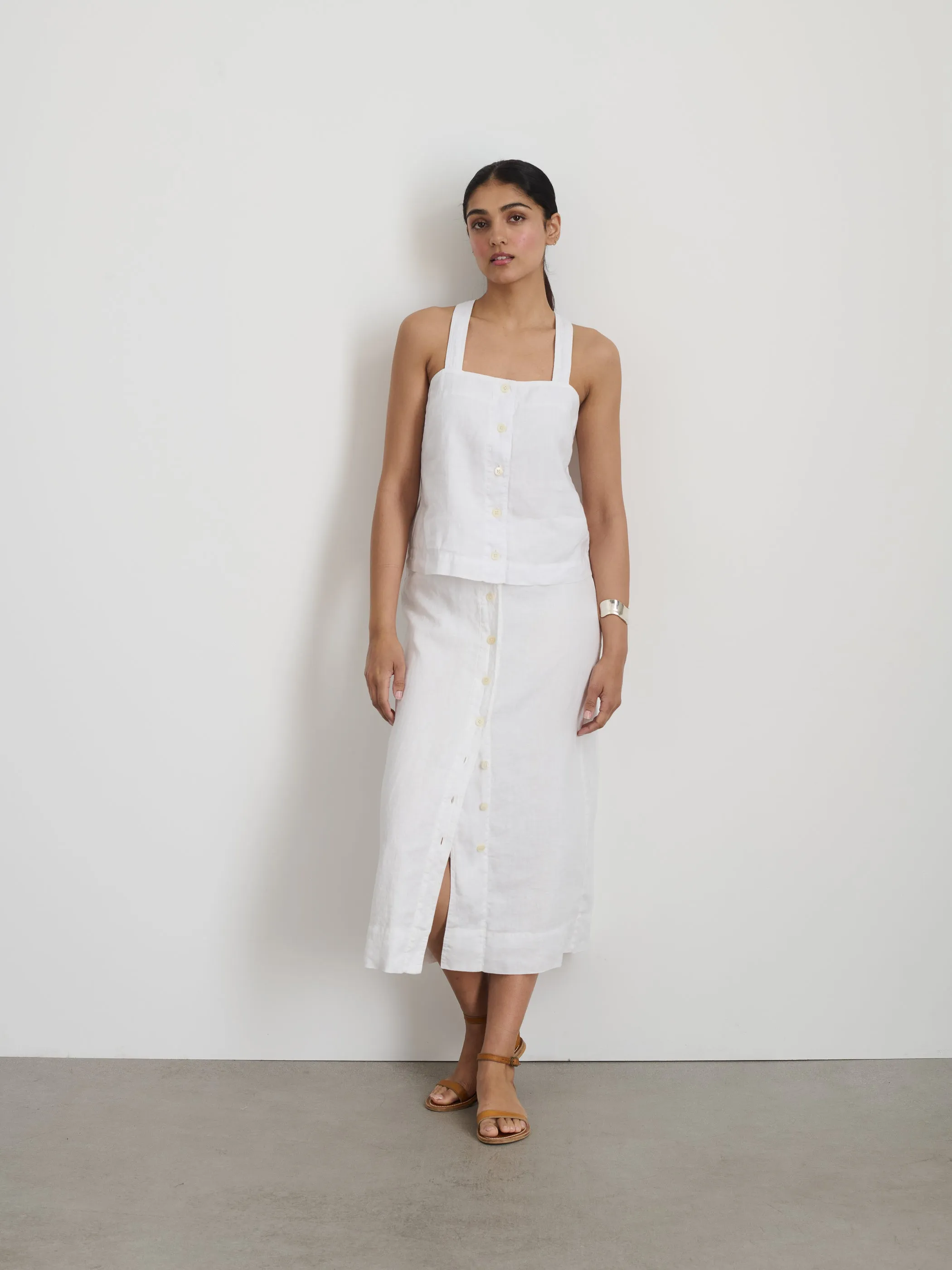 Zoe Skirt in Linen sold by Alex Mill product image thumbnail 2
