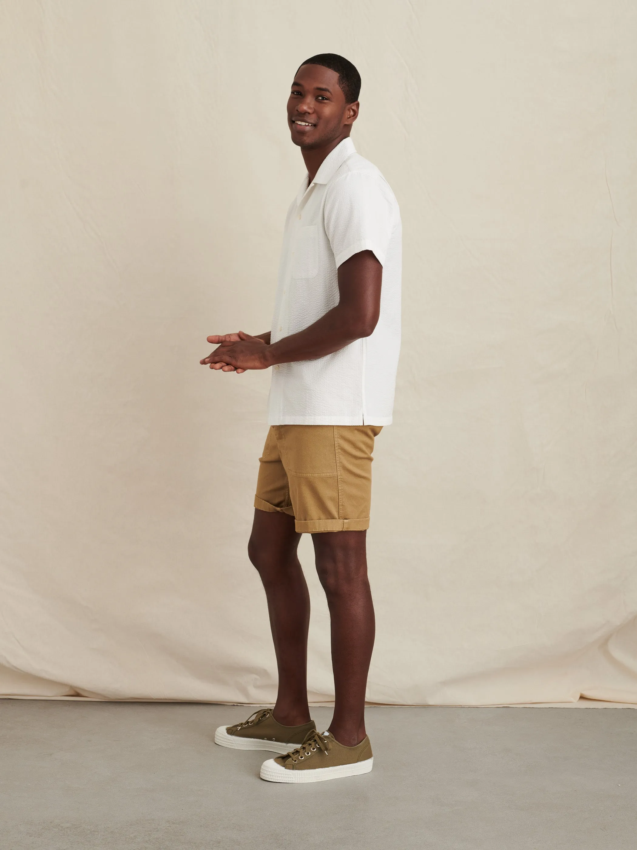 Garment Dyed Seersucker Shirt sold by Alex Mill product image thumbnail 4