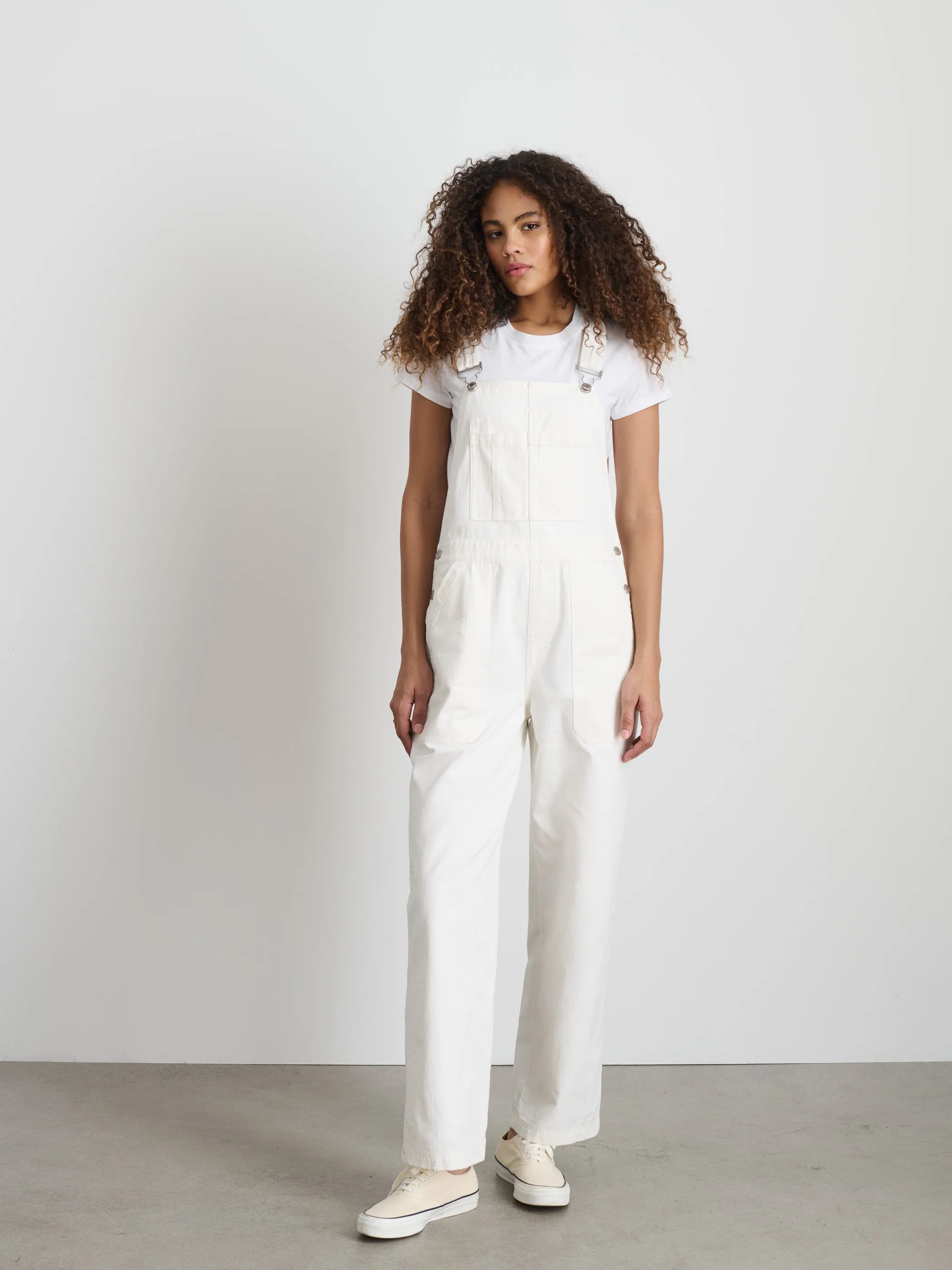 Lili Overall in White Denim sold by Alex Mill product image thumbnail 3