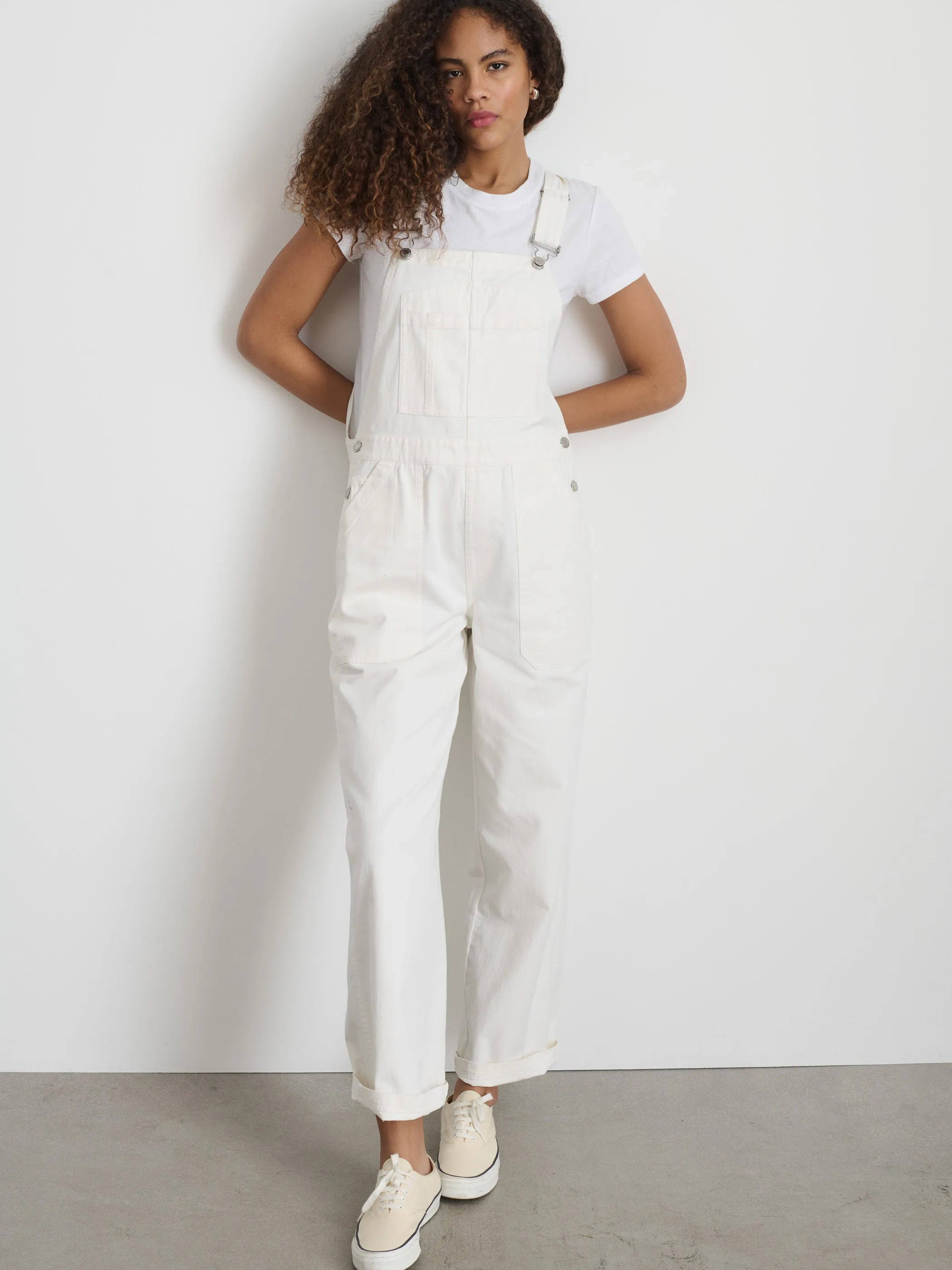 Lili Overall in White Denim sold by Alex Mill product image thumbnail 2