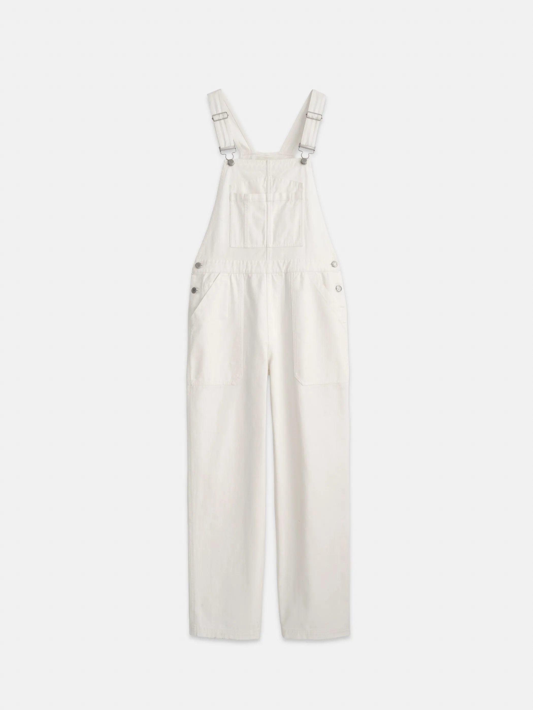 Lili Overall in White Denim sold by Alex Mill
