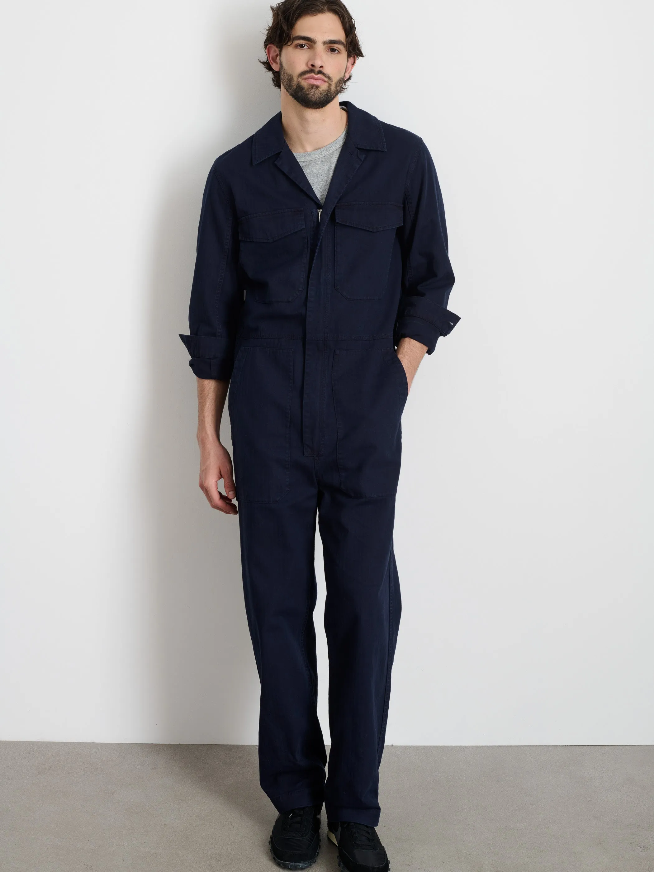Zip Jumpsuit in Herringbone sold by Alex Mill product image thumbnail 2