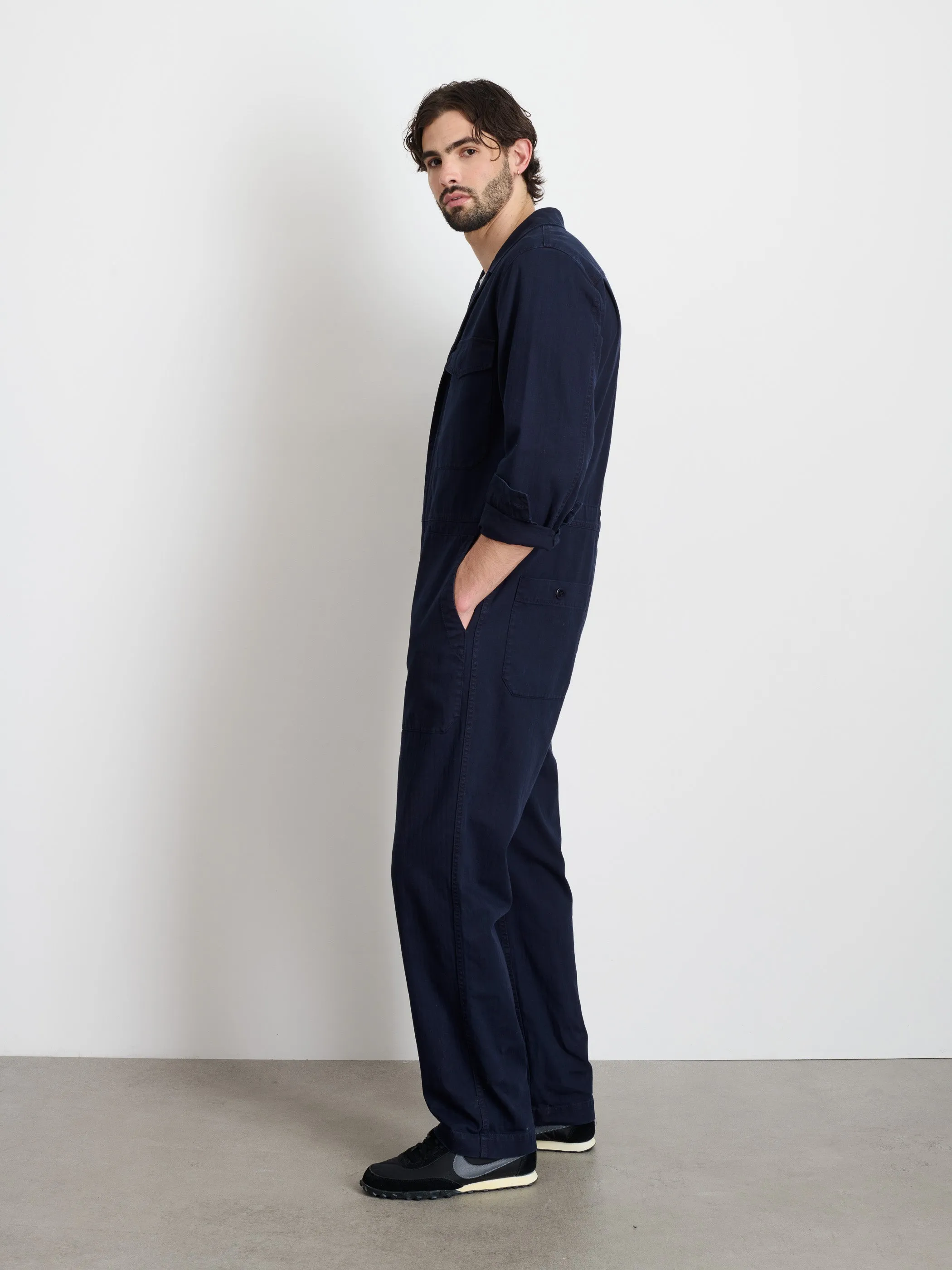 Zip Jumpsuit in Herringbone sold by Alex Mill product image thumbnail 4