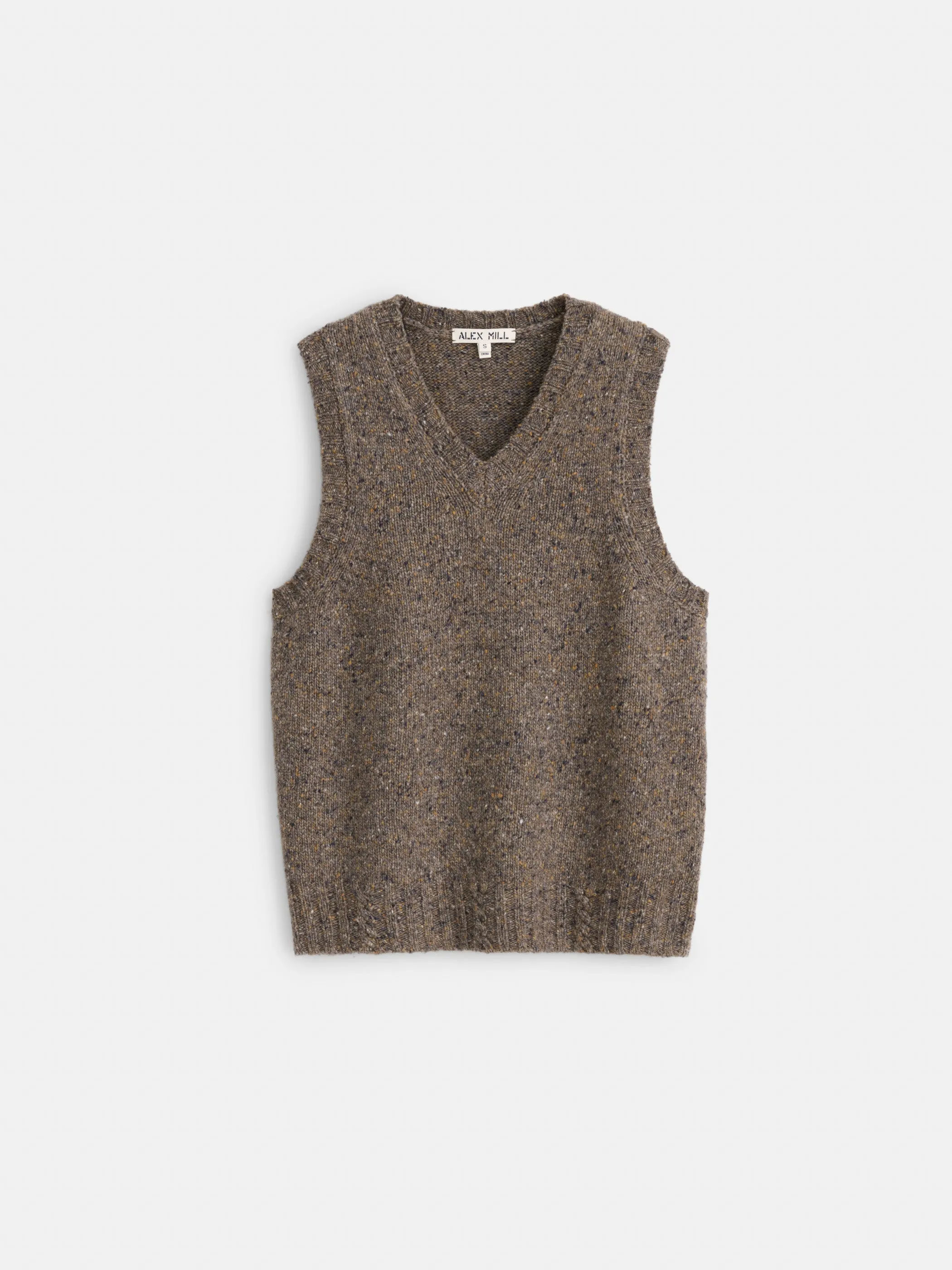 Francis Vest in Donegal sold by Alex Mill