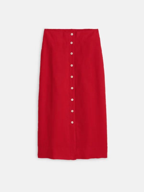 Zoe Skirt in Linen sold by Alex Mill