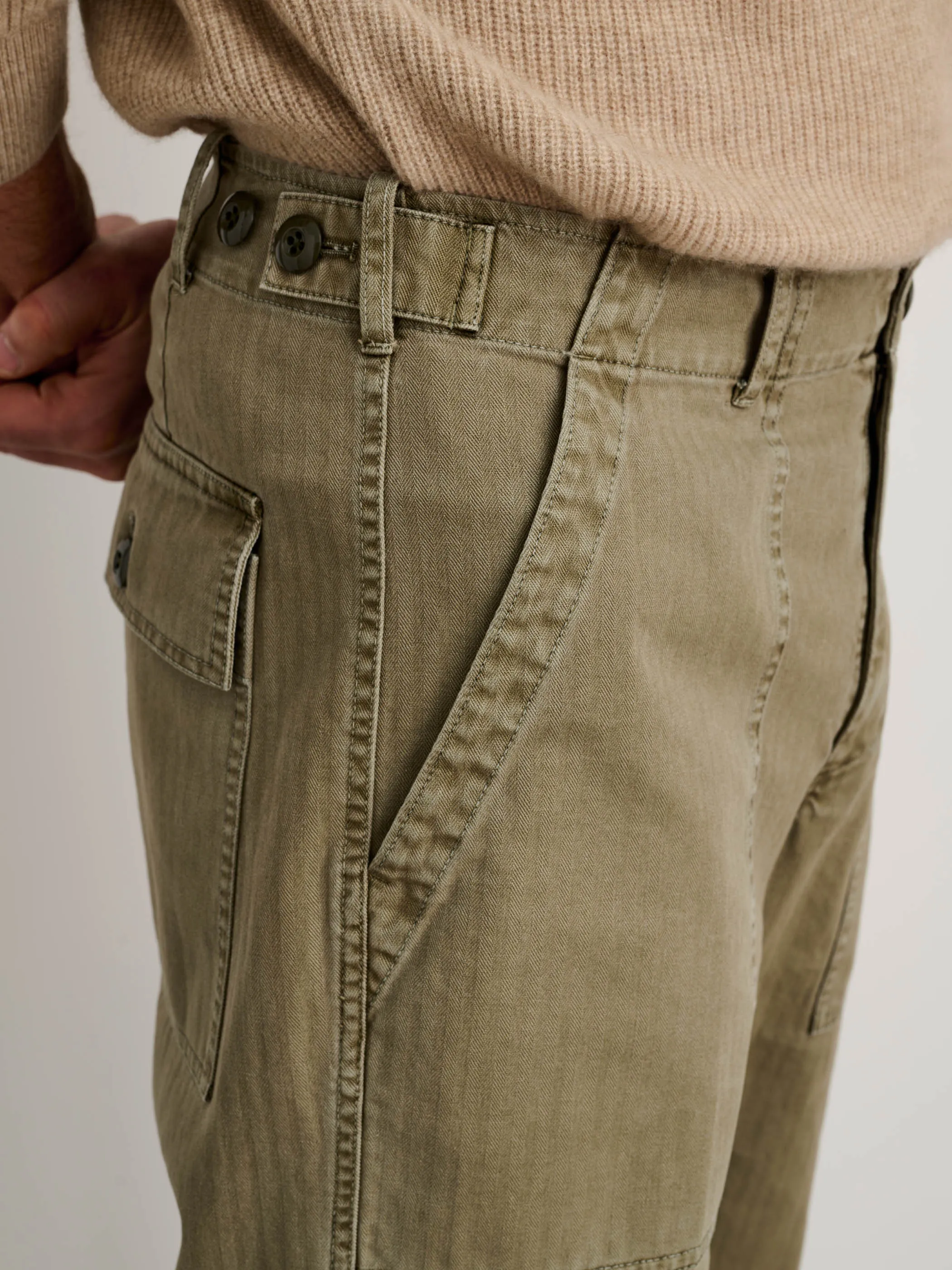 Field Pant In Herringbone sold by Alex Mill product image thumbnail 5