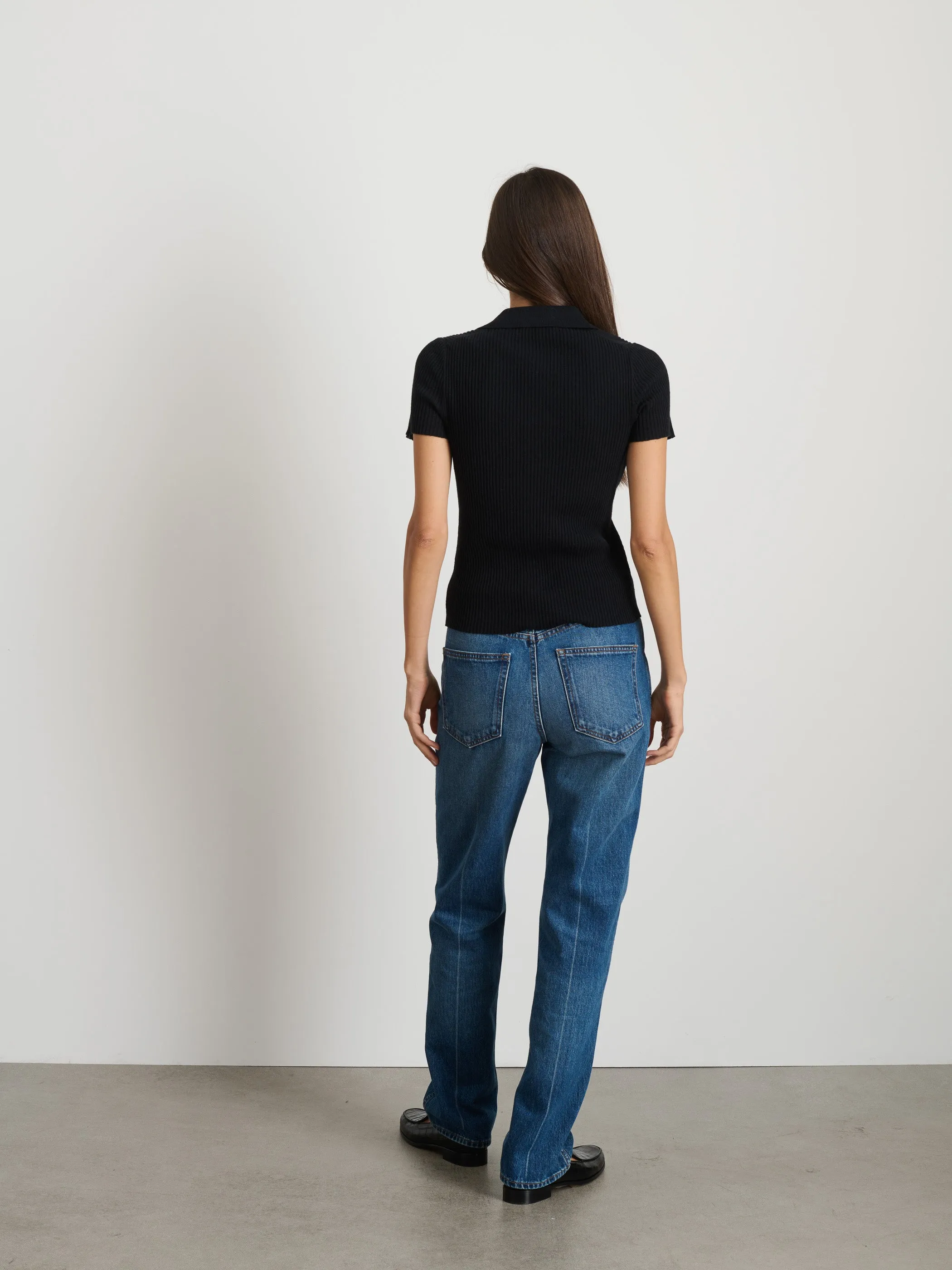 Suzanne Ribbed Polo sold by Alex Mill product image thumbnail 5