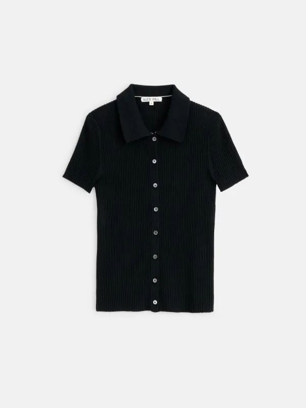 Suzanne Ribbed Polo sold by Alex Mill