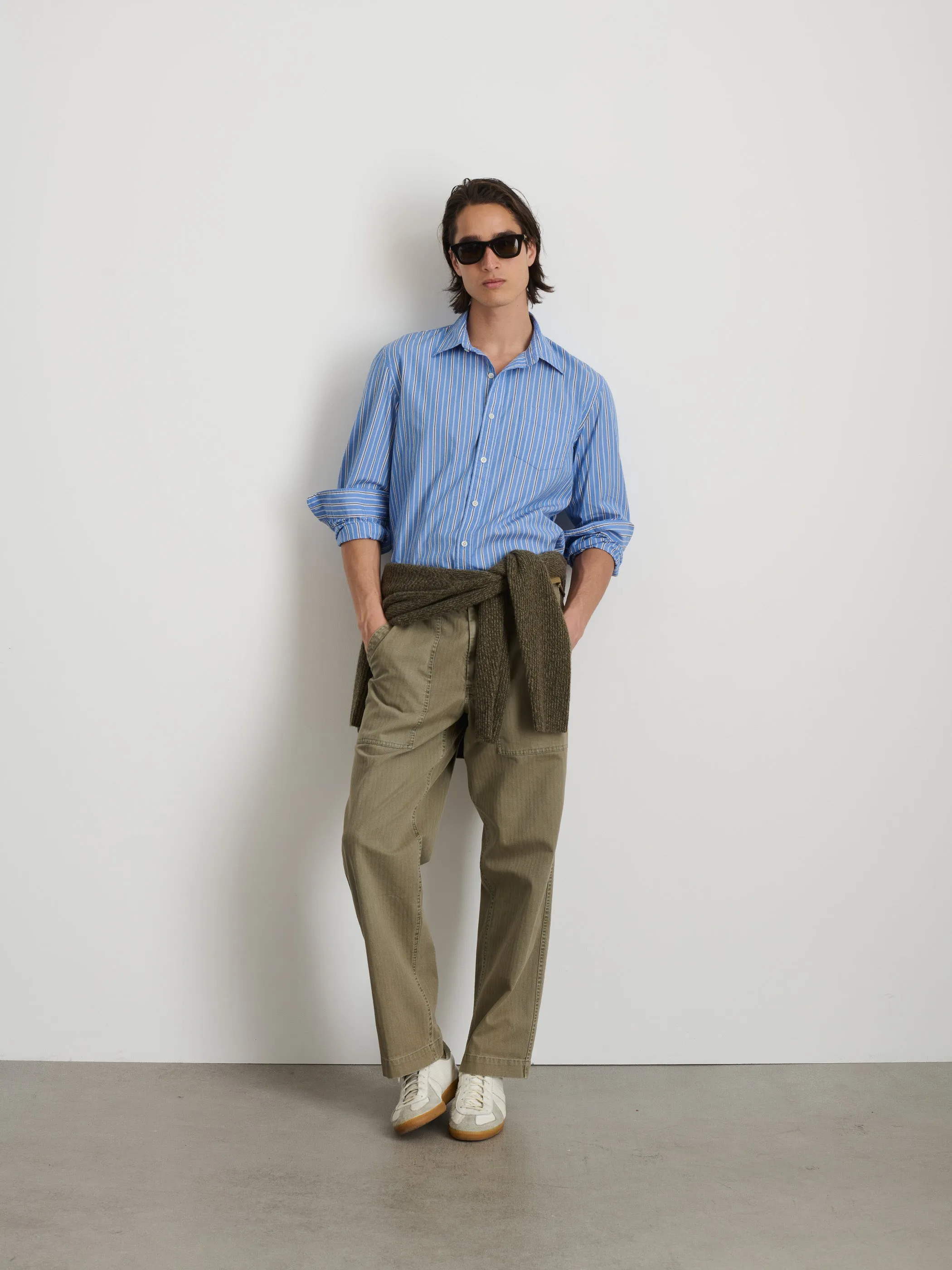 Mill Shirt In Ticking Stripe sold by Alex Mill product image thumbnail 3
