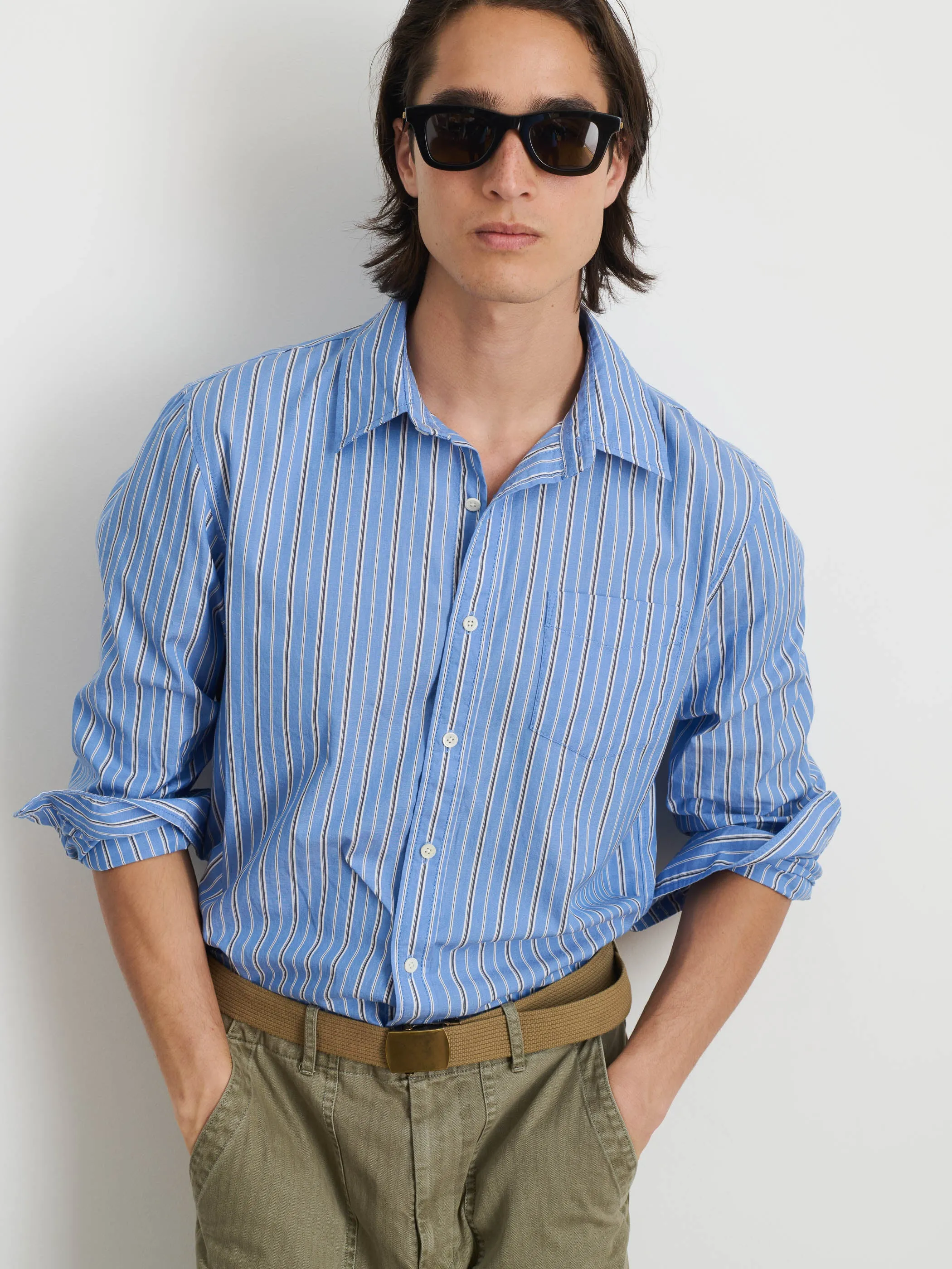 Mill Shirt In Ticking Stripe sold by Alex Mill product image thumbnail 2