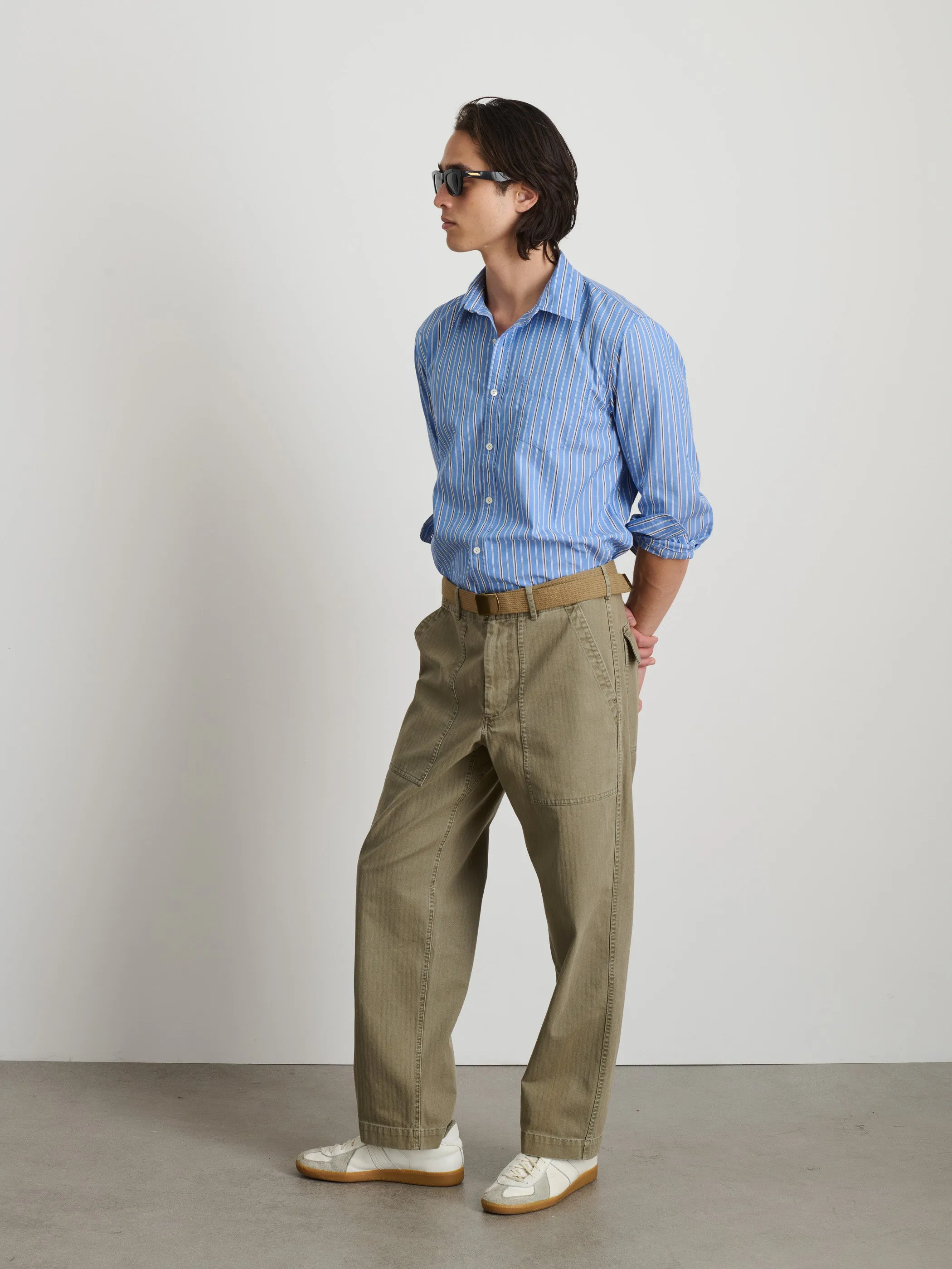 Mill Shirt In Ticking Stripe sold by Alex Mill product image thumbnail 5