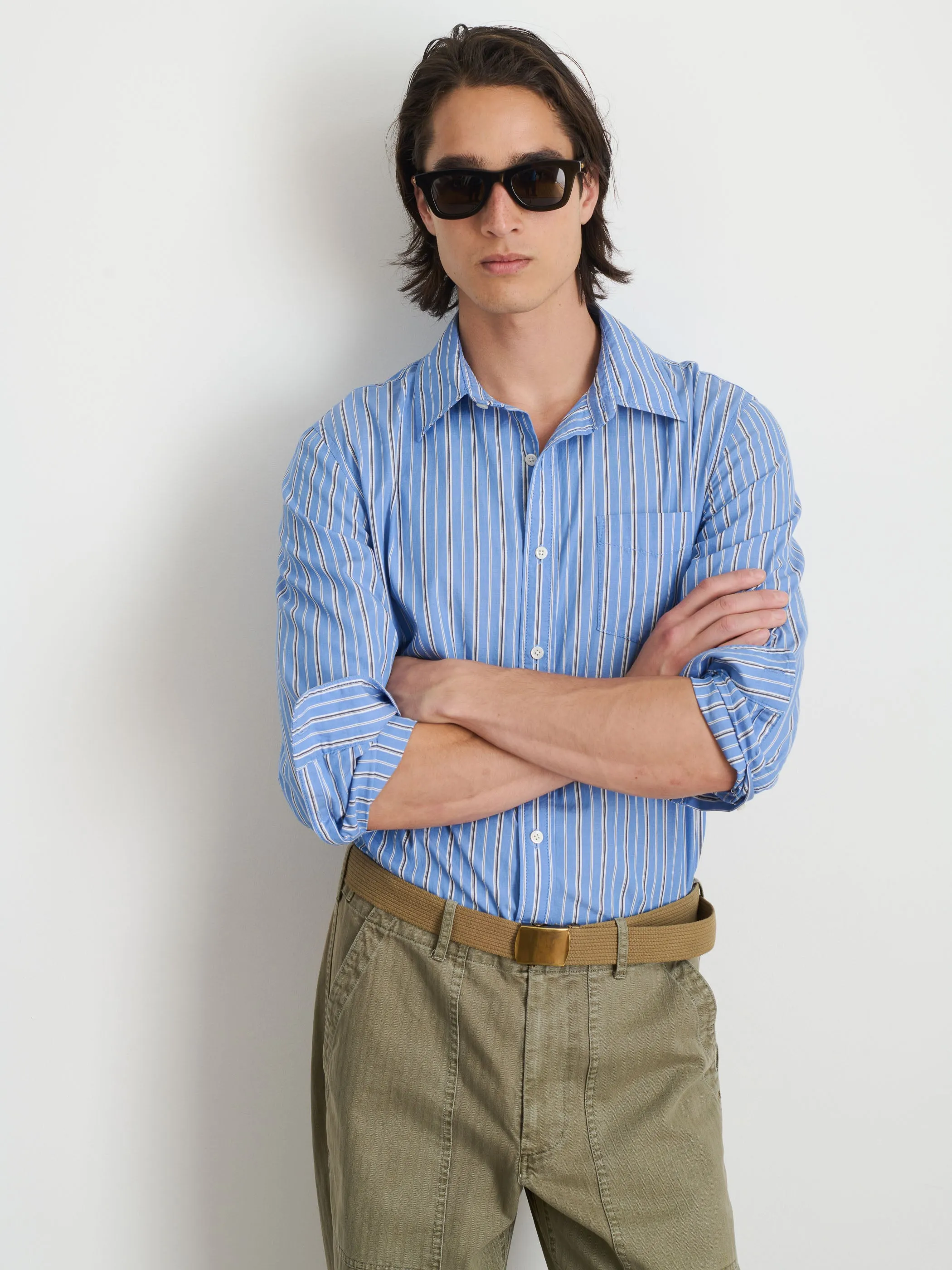 Mill Shirt In Ticking Stripe sold by Alex Mill product image thumbnail 4