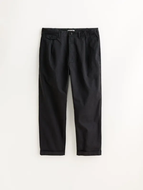 The Standard Pleated Pant in Chino sold by Alex Mill