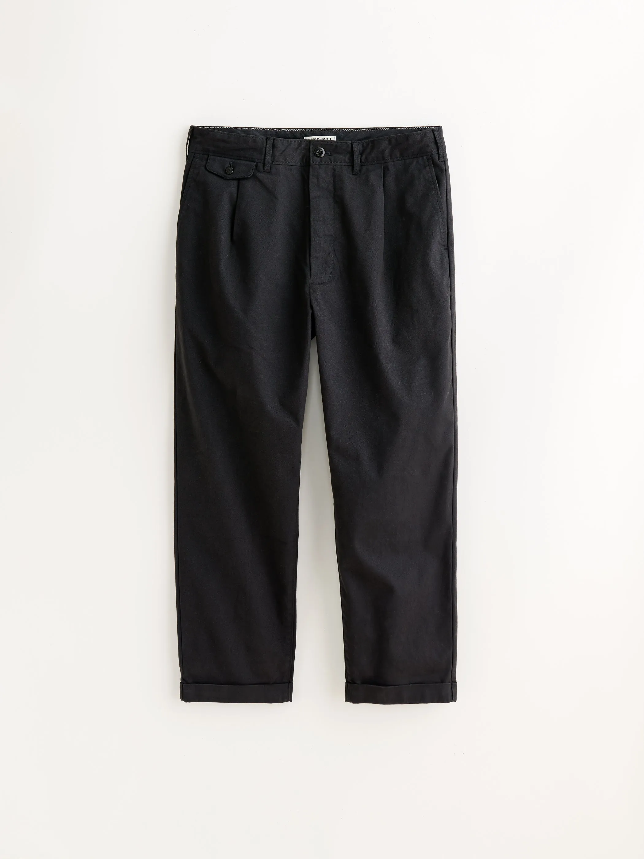 The Standard Pleated Pant in Chino sold by Alex Mill