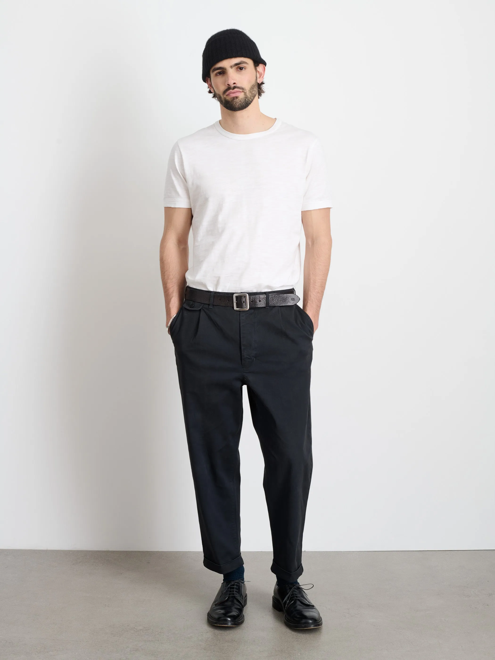 The Standard Pleated Pant in Chino sold by Alex Mill product image thumbnail 3