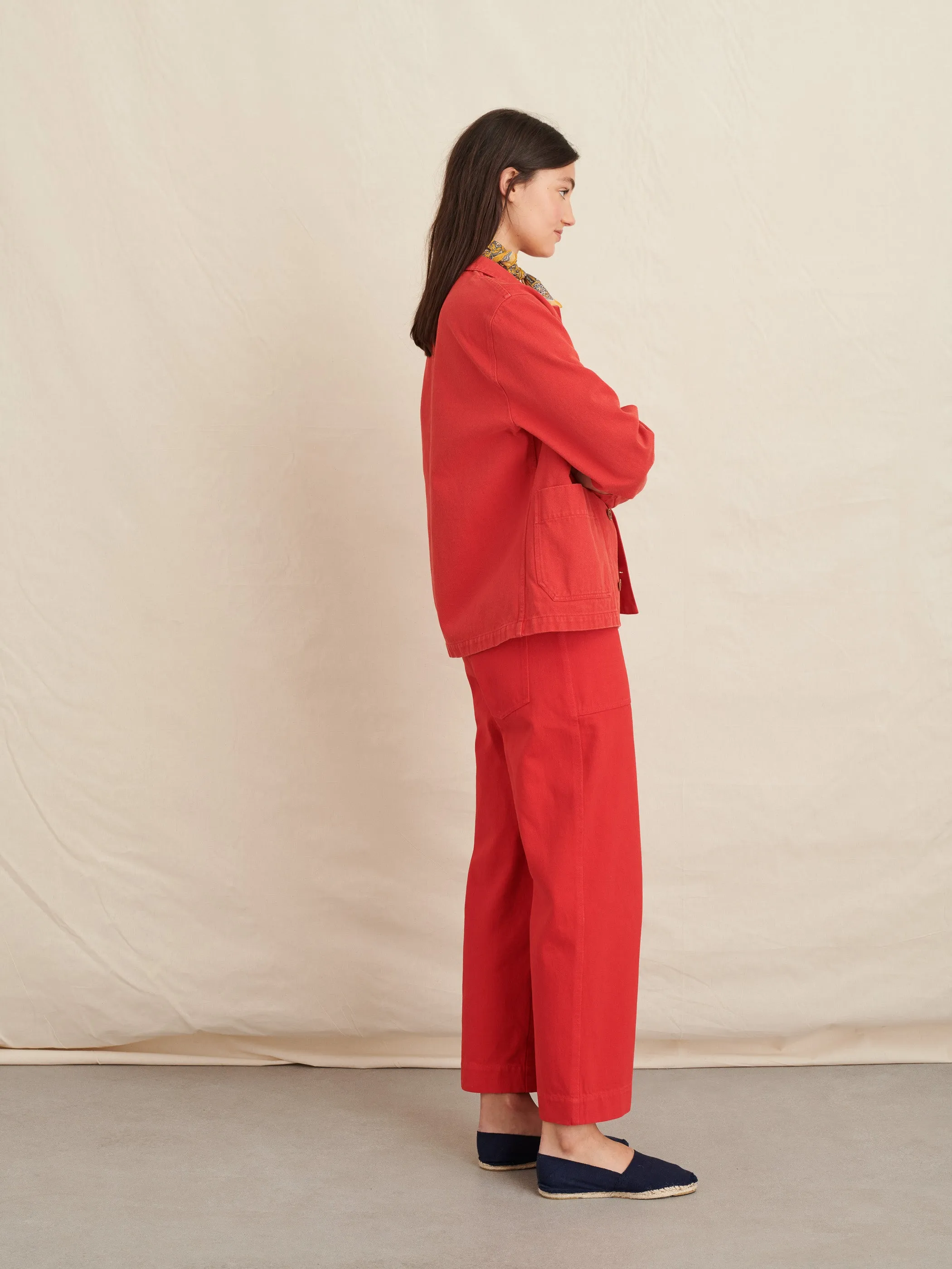 Britt Work Jacket in Upcycled Denim sold by Alex Mill product image thumbnail 4