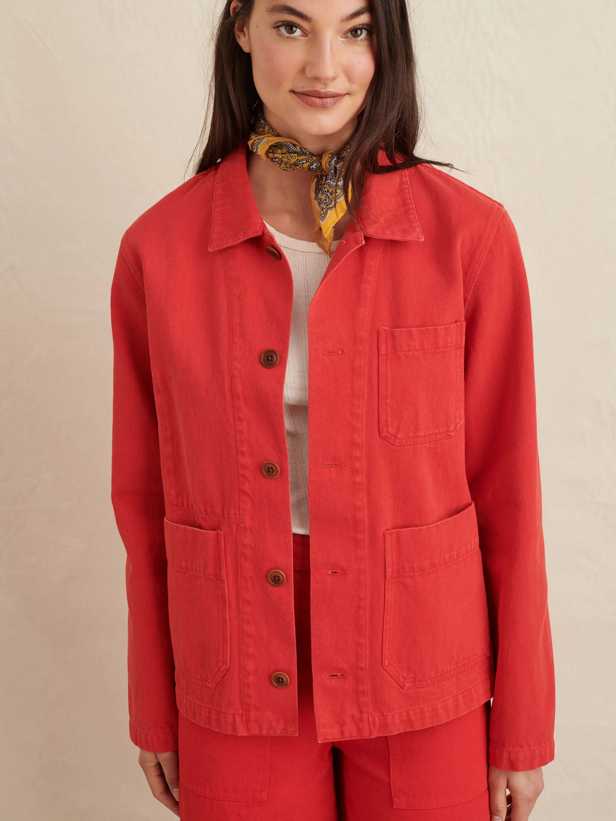 Britt Work Jacket in Upcycled Denim sold by Alex Mill product image thumbnail 3