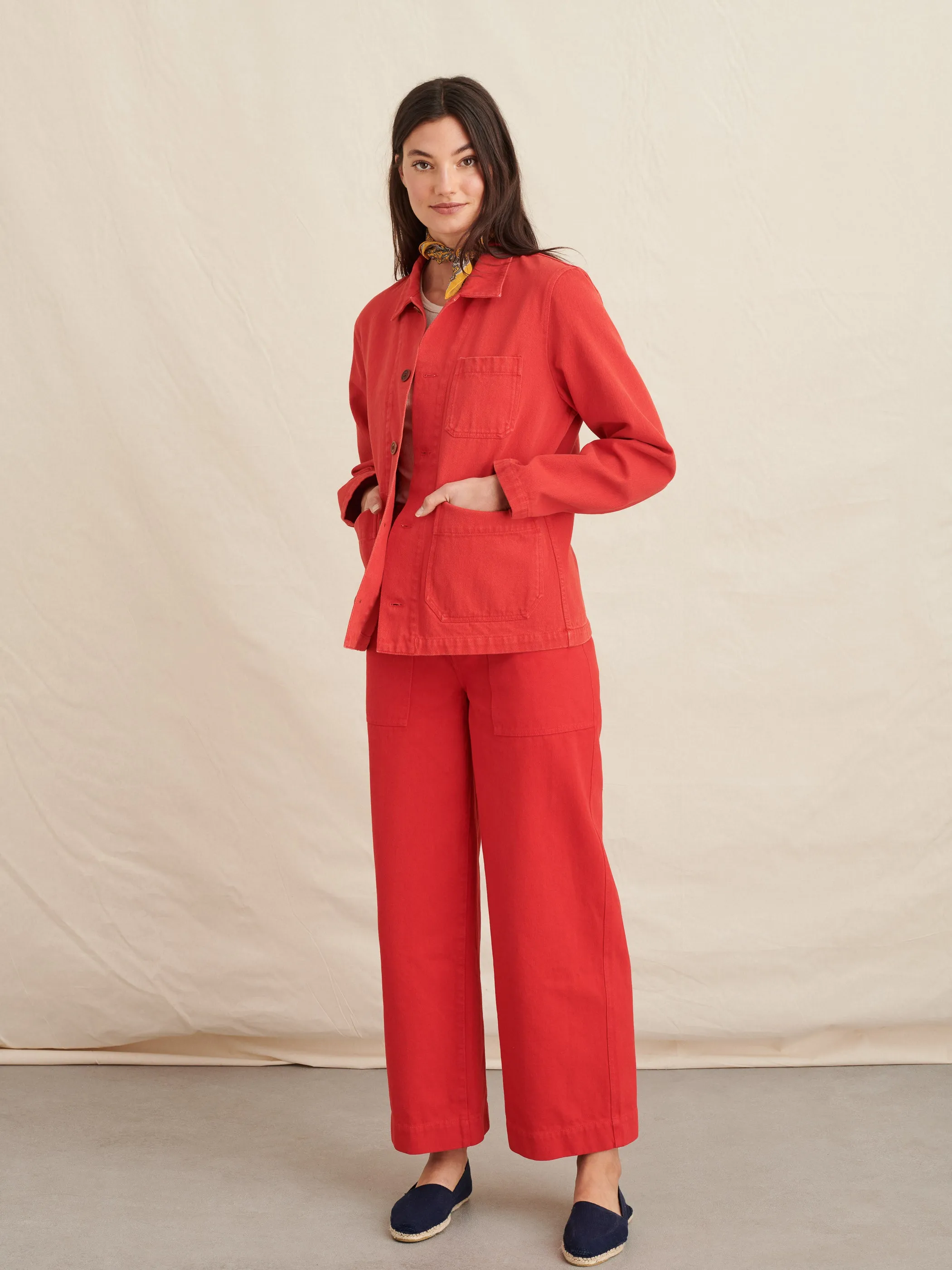 Britt Work Jacket in Upcycled Denim sold by Alex Mill product image thumbnail 2