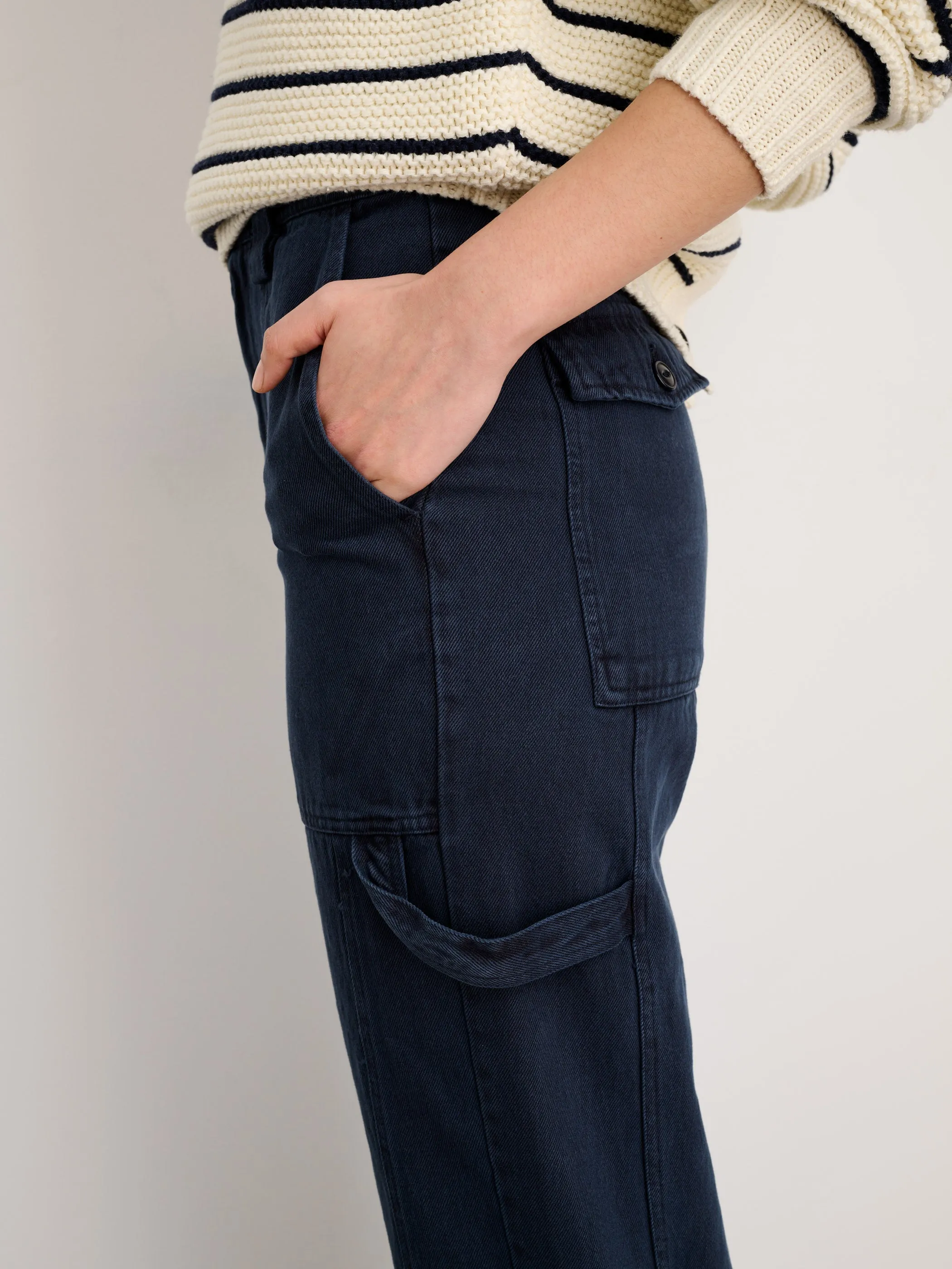 Phoebe Pant in Recycled Denim sold by Alex Mill product image thumbnail 5