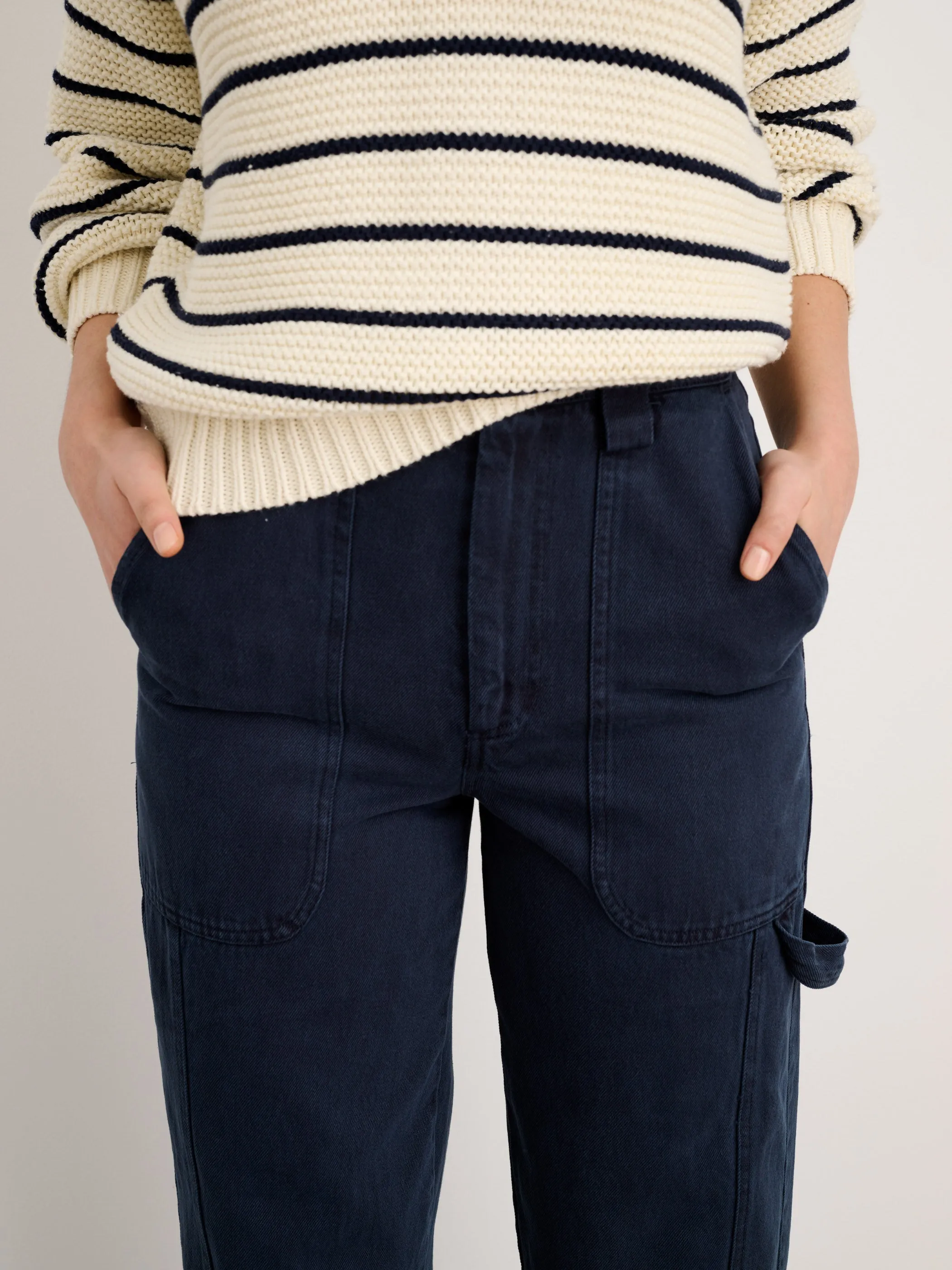 Phoebe Pant in Recycled Denim sold by Alex Mill product image thumbnail 4