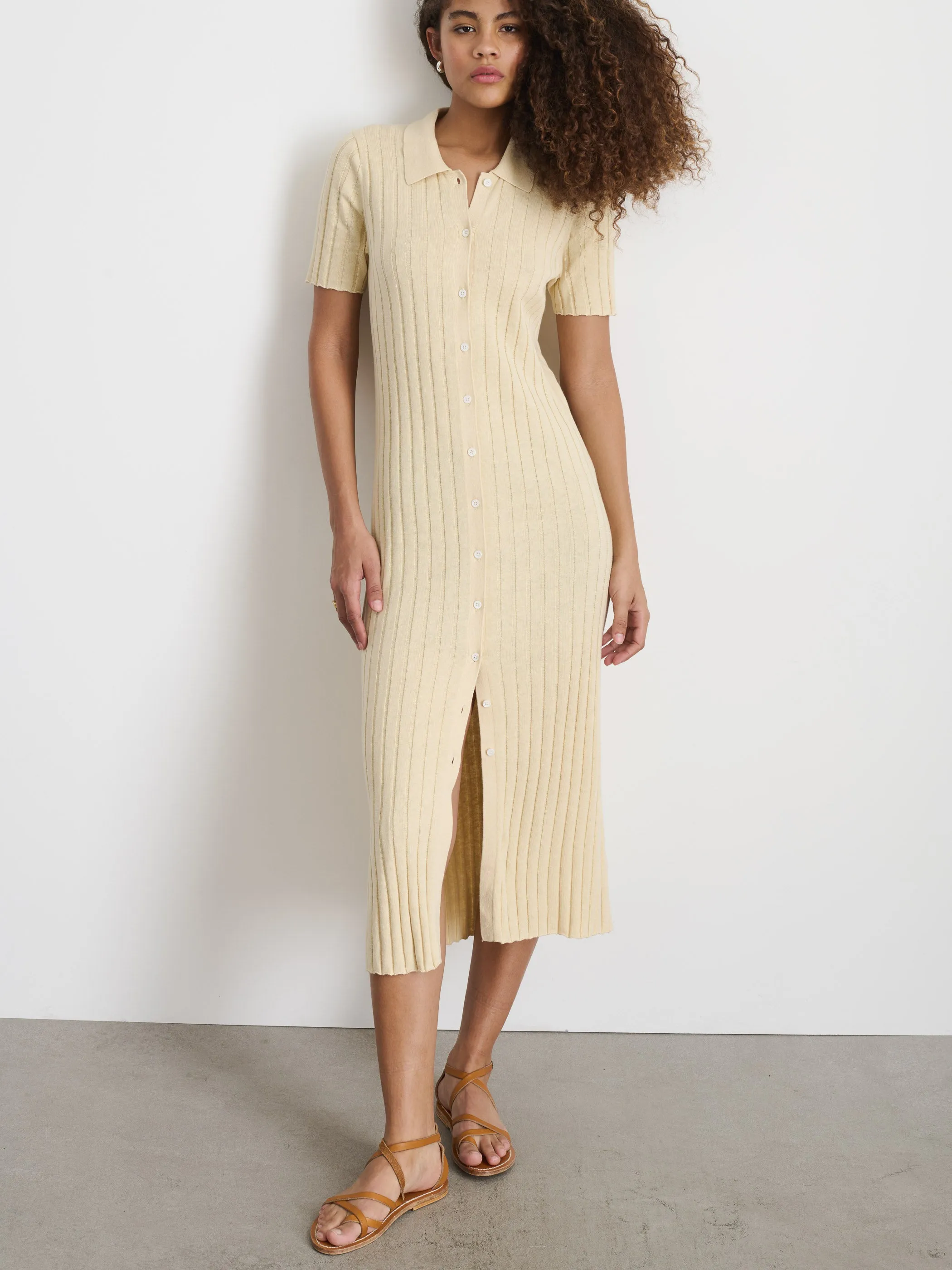 Alice Ribbed Sweater Dress sold by Alex Mill product image thumbnail 3