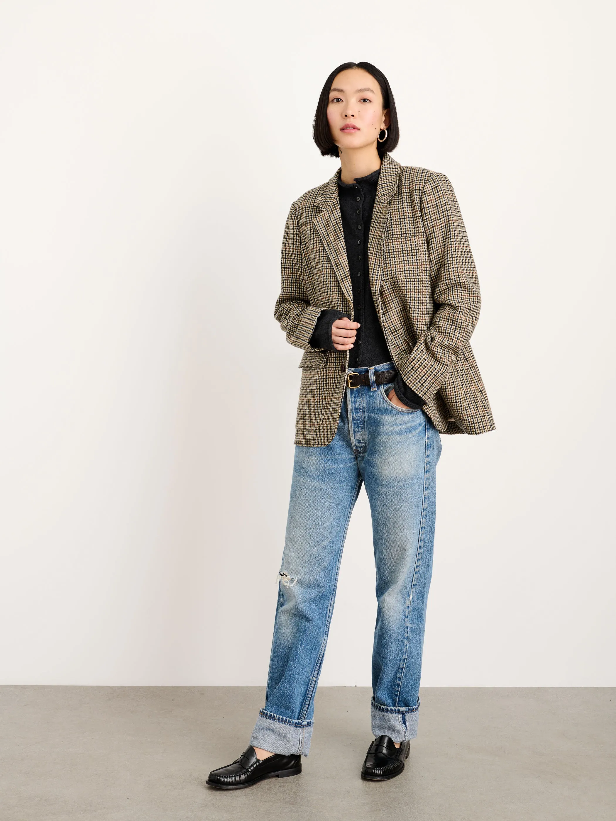 Cecilie Blazer in Wool Tweed sold by Alex Mill product image thumbnail 3