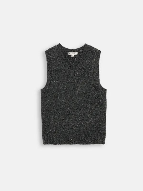 Francis Vest in Donegal sold by Alex Mill