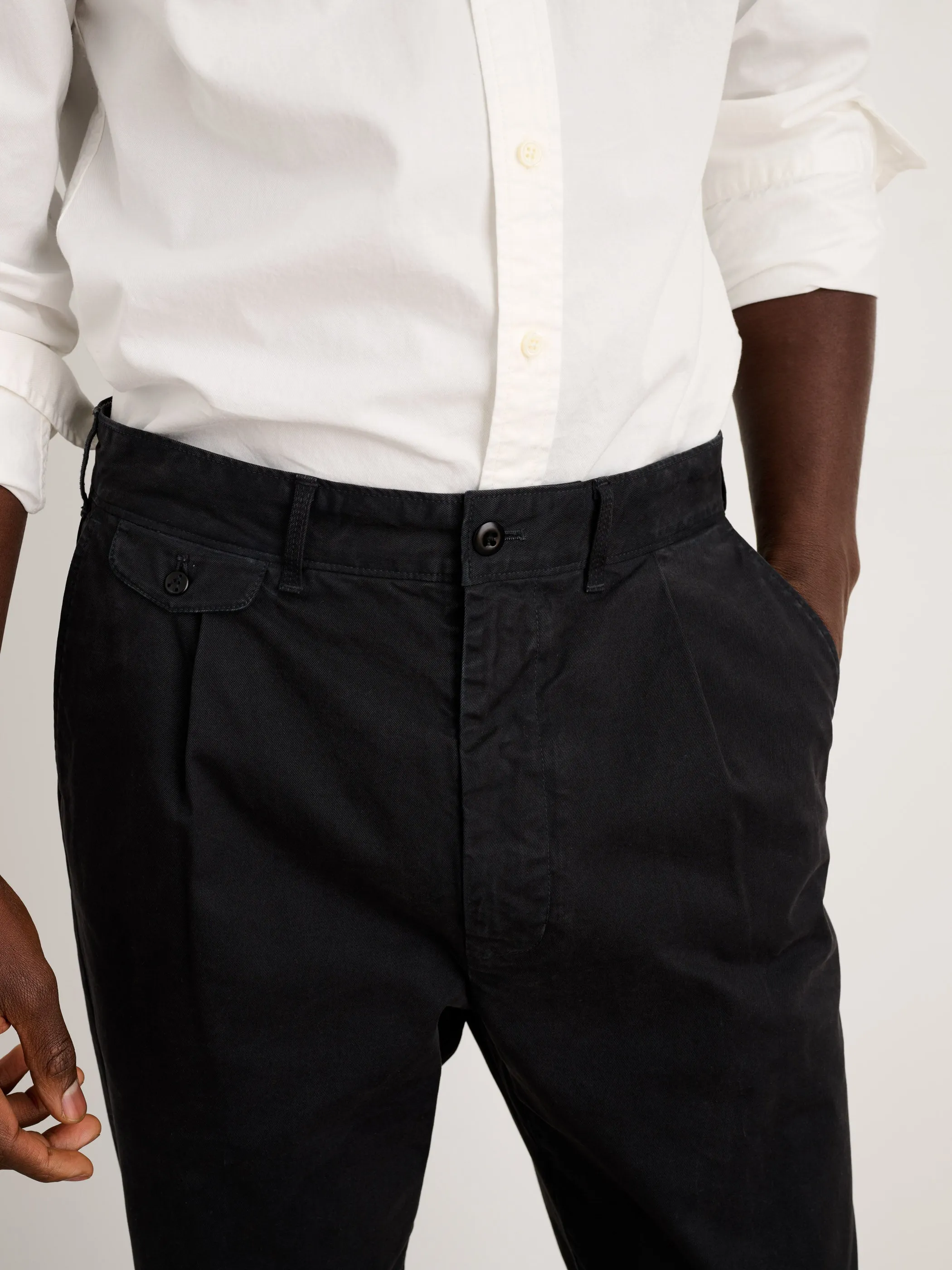 Long Inseam Standard Pleated Pant in Chino sold by Alex Mill product image thumbnail 4