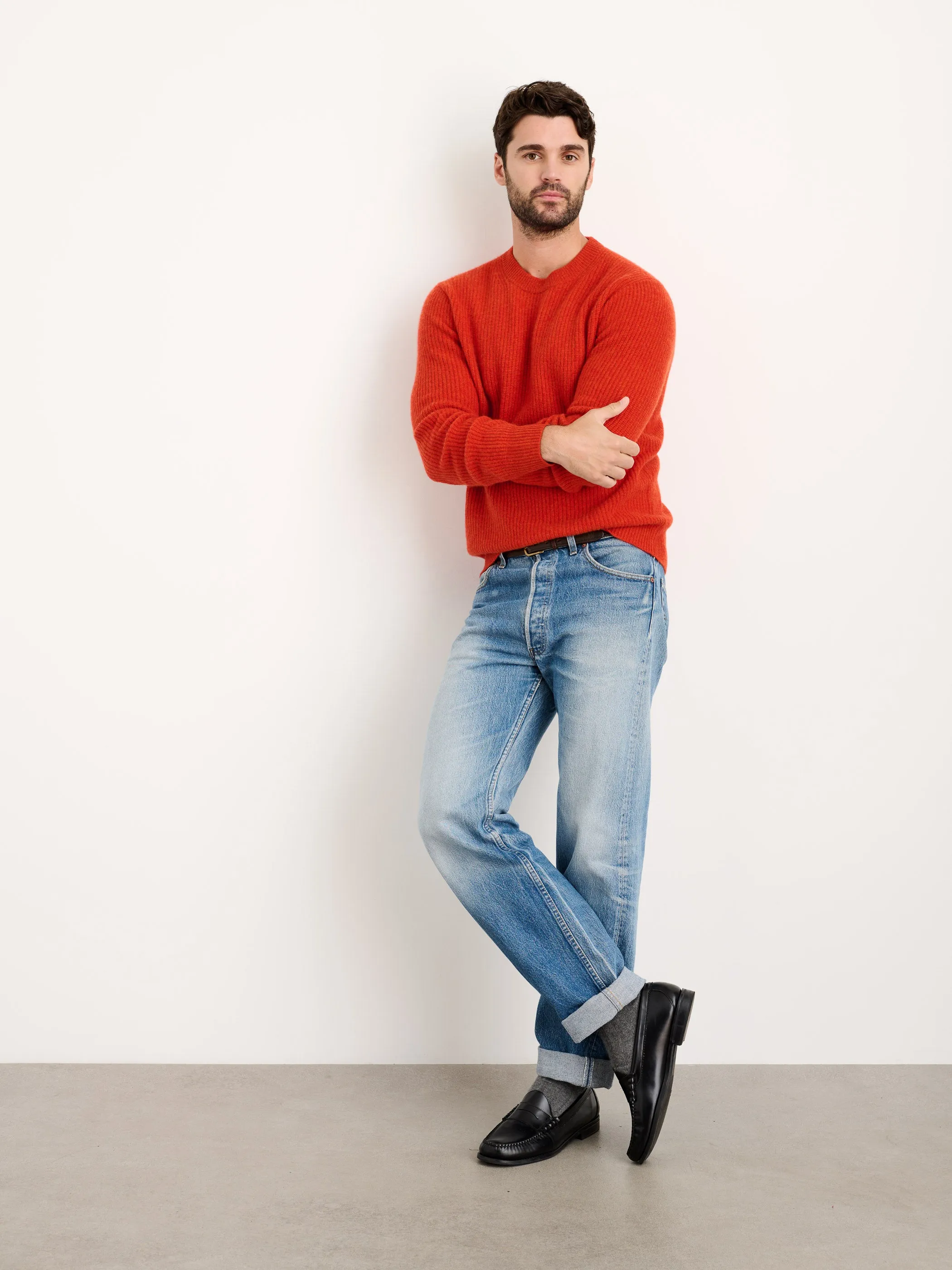 Jordan Sweater in Washed Cashmere sold by Alex Mill product image thumbnail 3