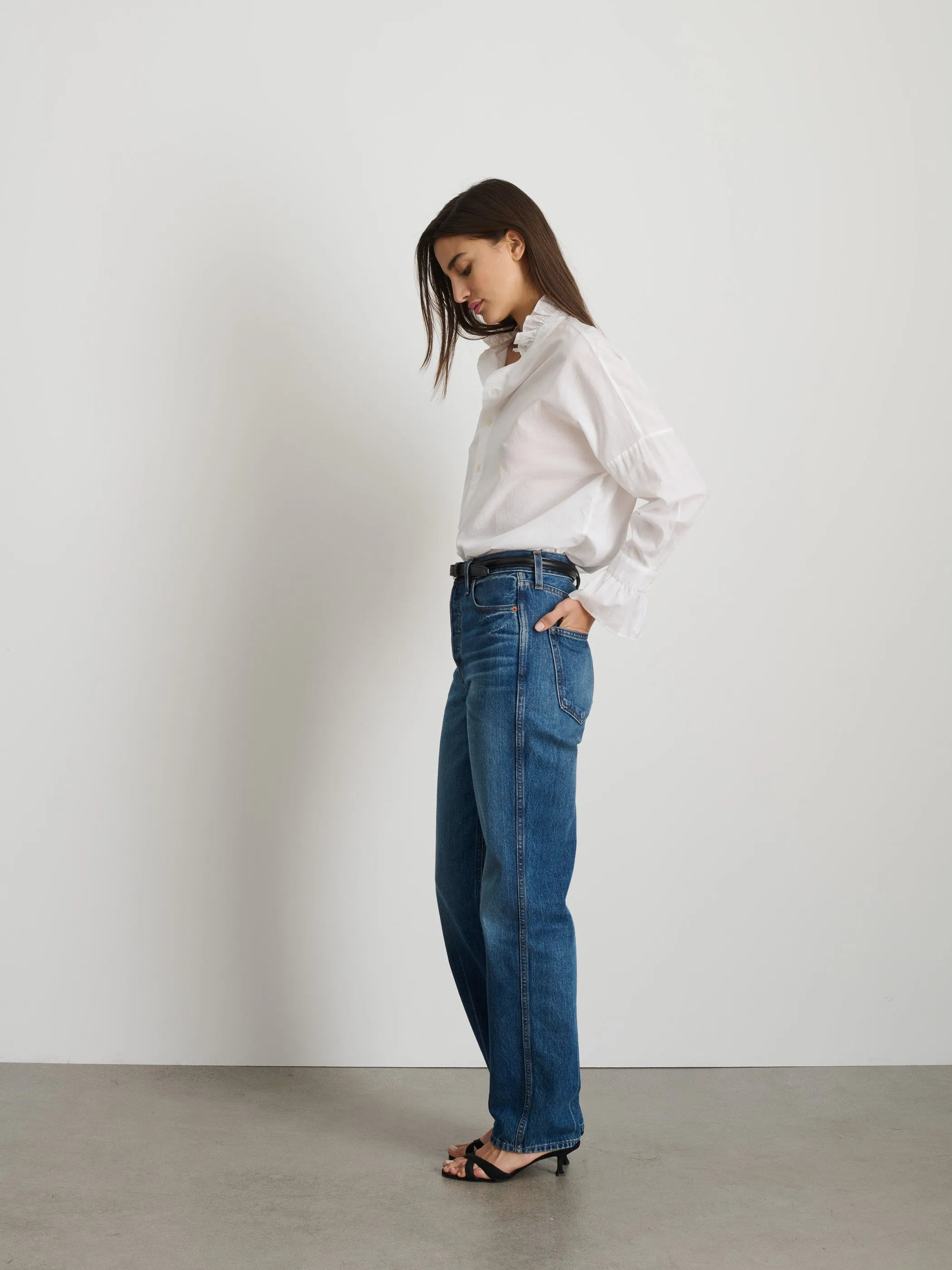 Blake Ruffle Shirt In Cotton Voile sold by Alex Mill product image thumbnail 4