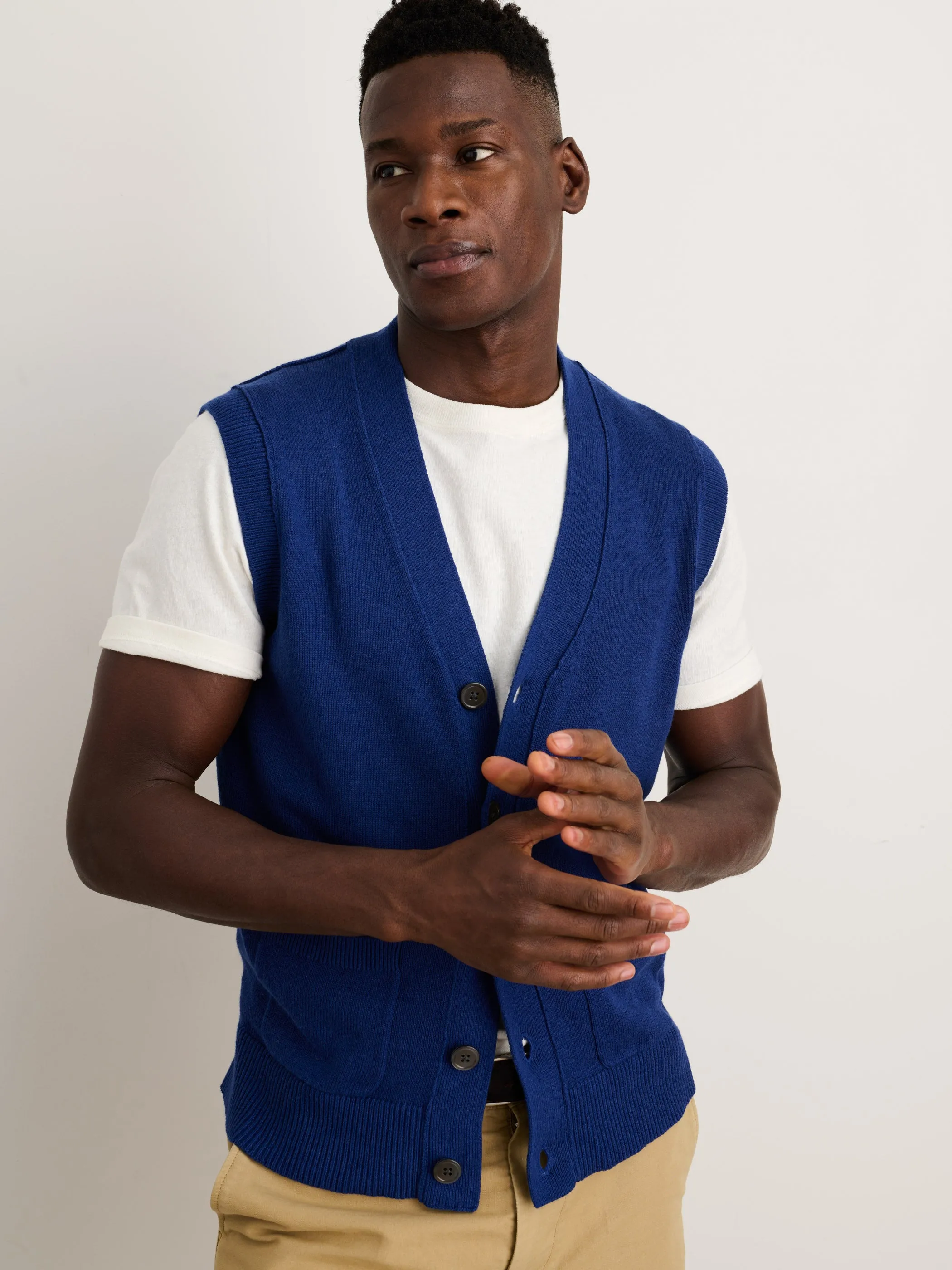 V-Neck Sweater Vest sold by Alex Mill product image thumbnail 4