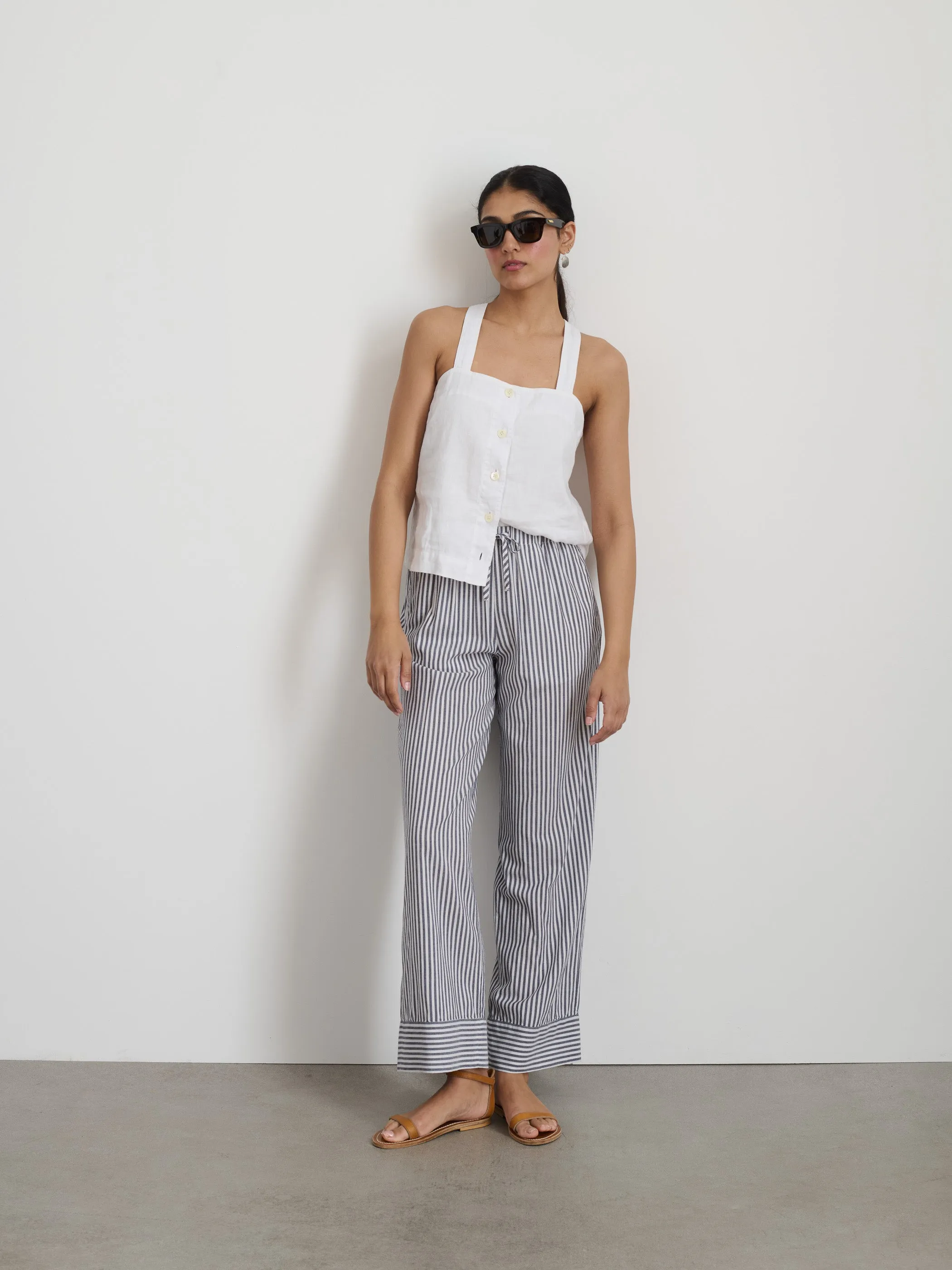 Riley Pant In Stripe sold by Alex Mill product image thumbnail 3
