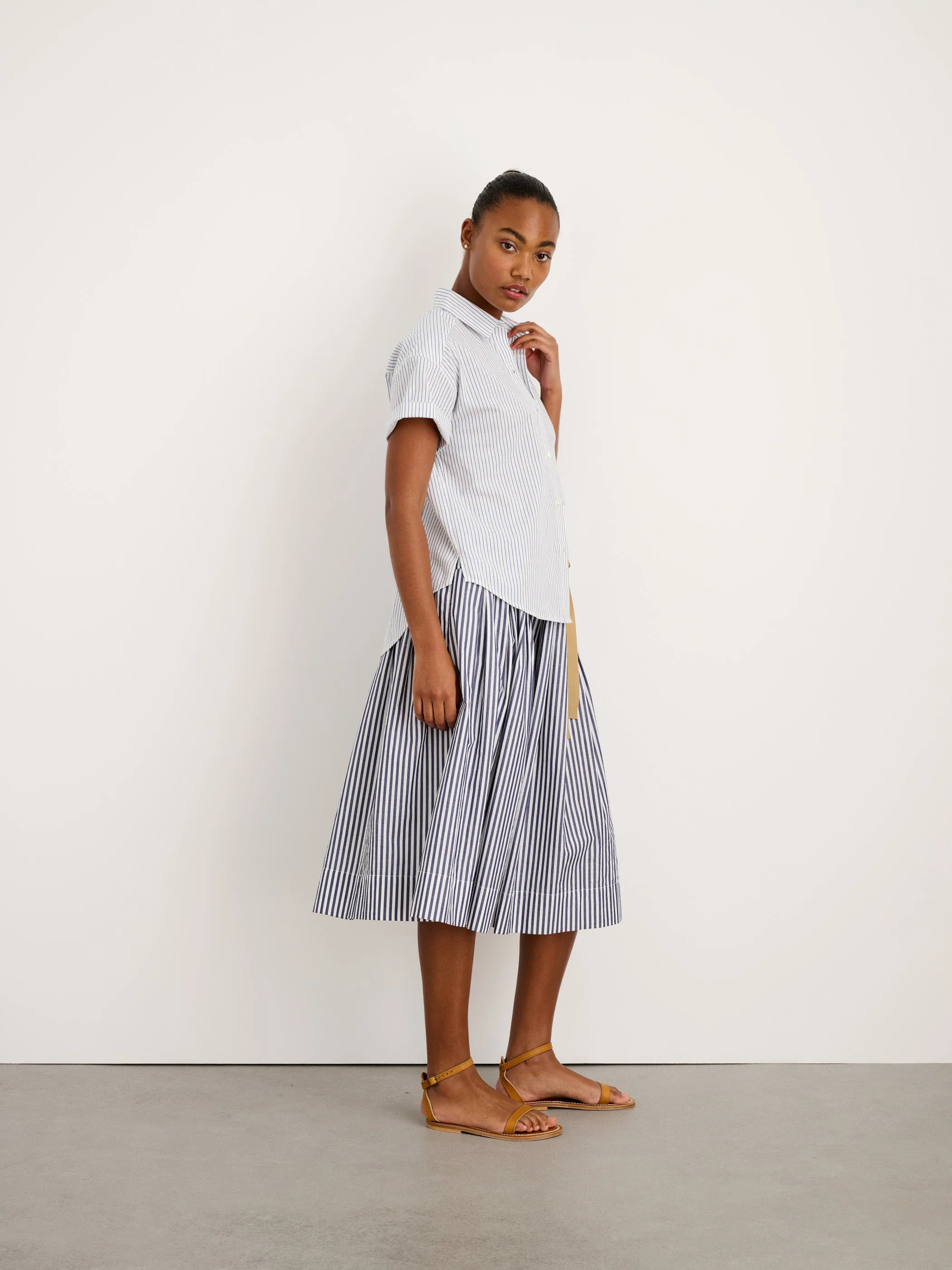 Easy Short Sleeve Shirt in Stripe sold by Alex Mill product image thumbnail 4