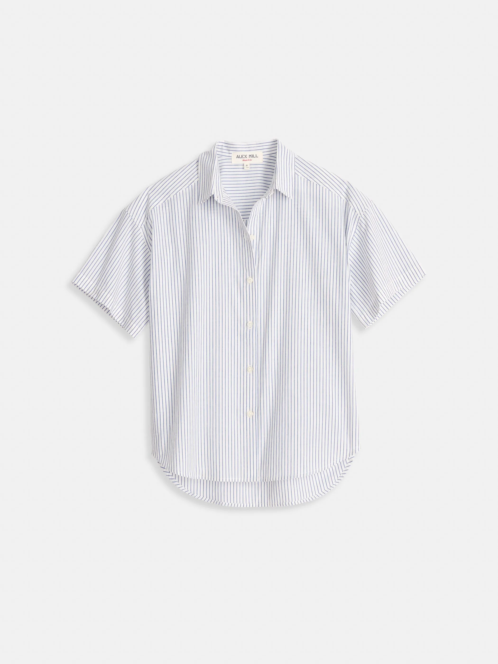 Easy Short Sleeve Shirt in Stripe sold by Alex Mill