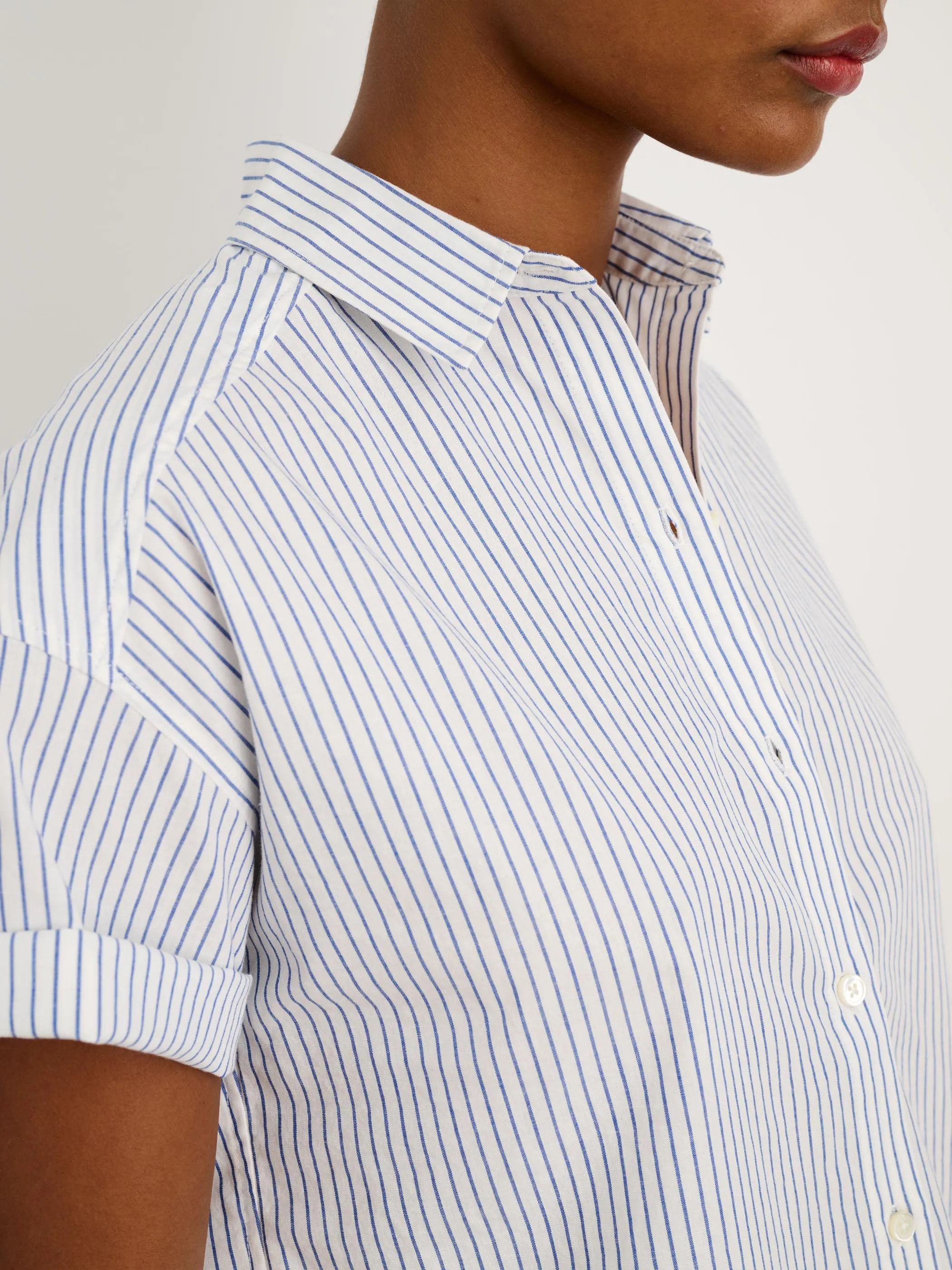 Easy Short Sleeve Shirt in Stripe sold by Alex Mill product image thumbnail 5