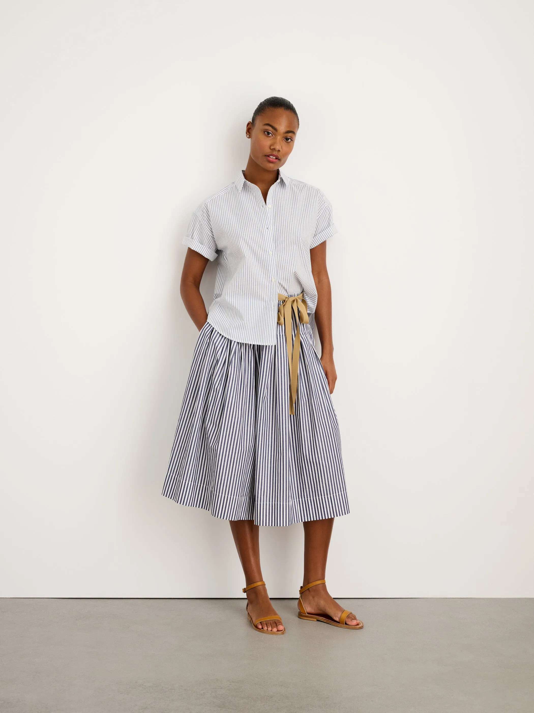 Easy Short Sleeve Shirt in Stripe sold by Alex Mill product image thumbnail 2
