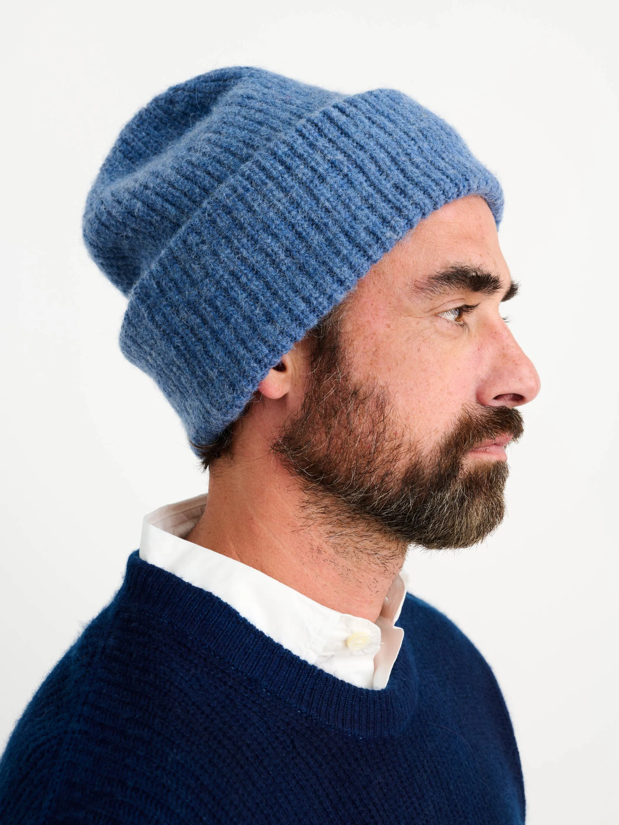 Cuffed Beanie in Alpaca Merino sold by Alex Mill product image thumbnail 3